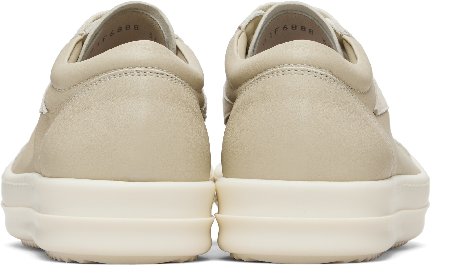 Rick Owens - Baskets rétro beiges - Temple