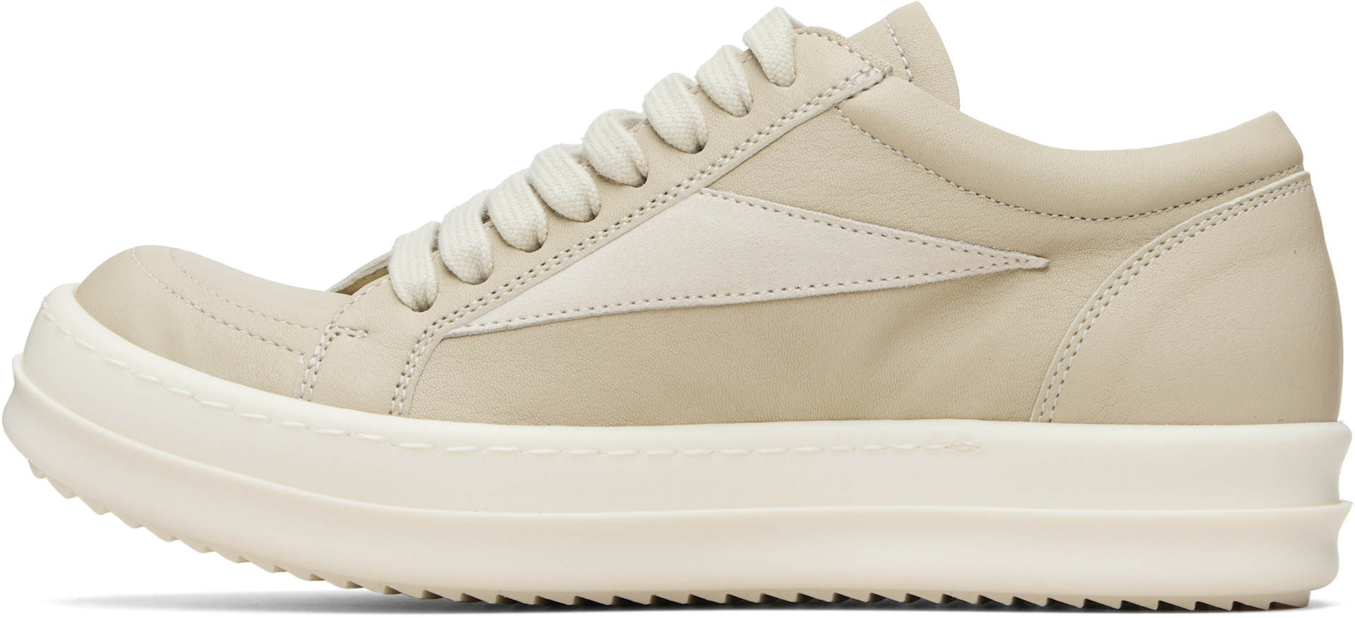 Rick Owens - Baskets rétro beiges - Temple