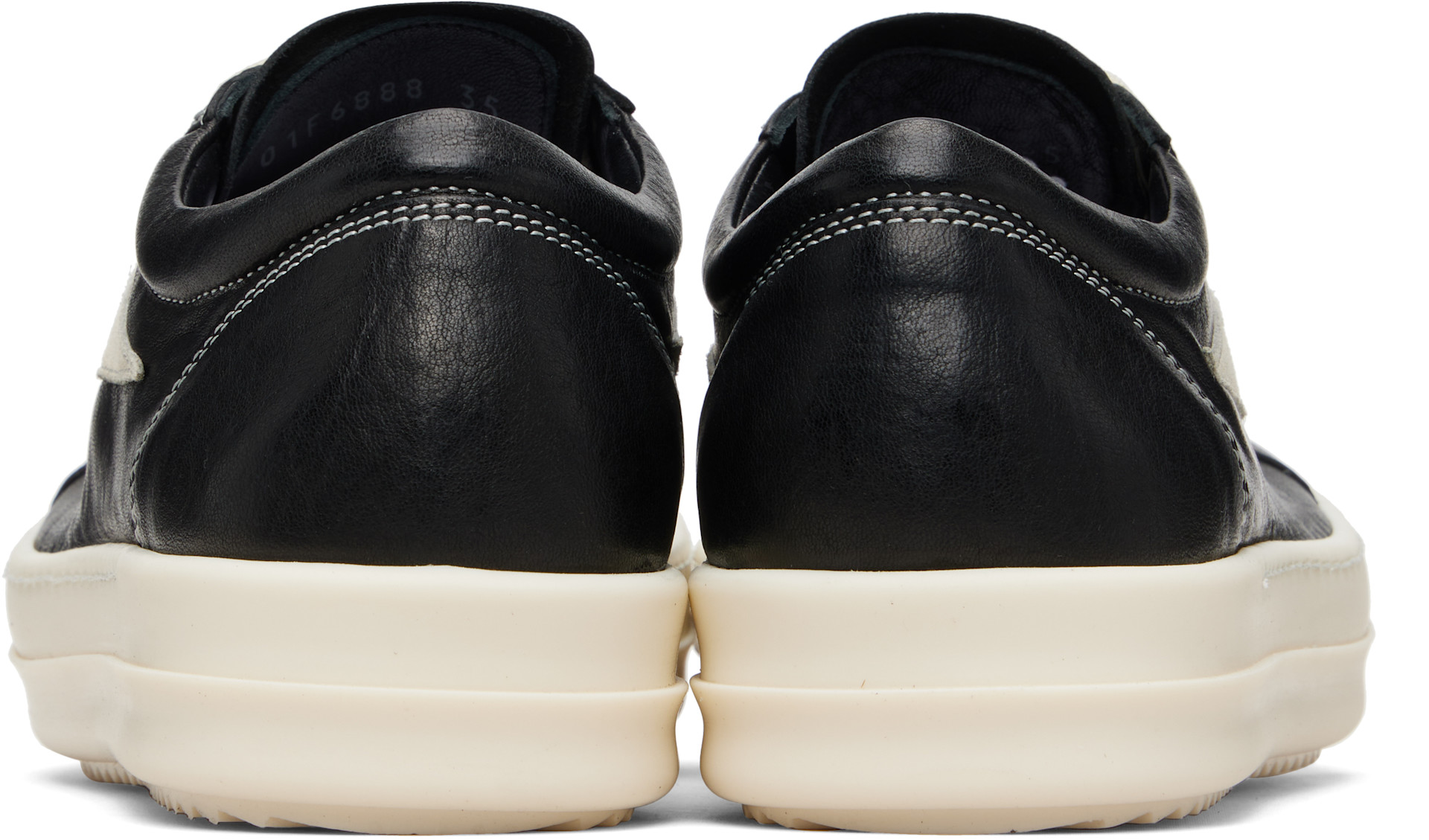 Rick Owens - Baskets rétro noires - Temple