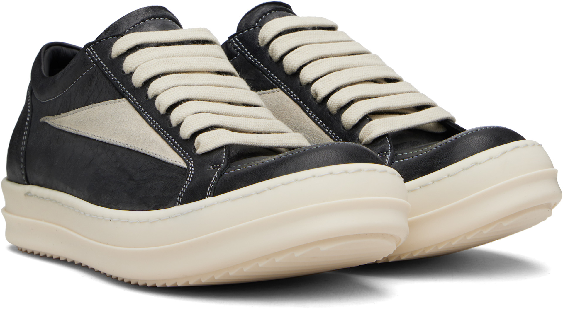 Rick Owens: Black Temple Vintage Sneakers | SSENSE