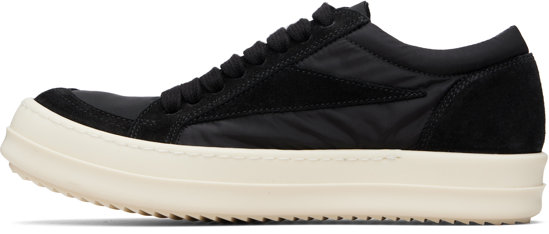 Rick Owens - Baskets rétro noires - Temple