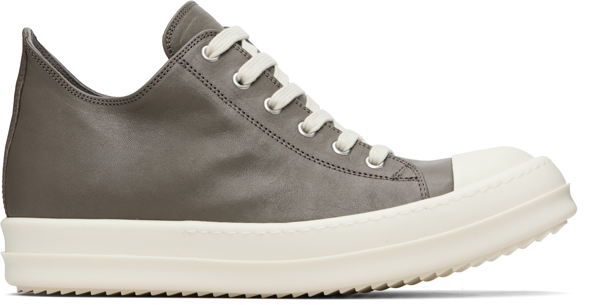 Rick Owens - Baskets basses grises - Temple
