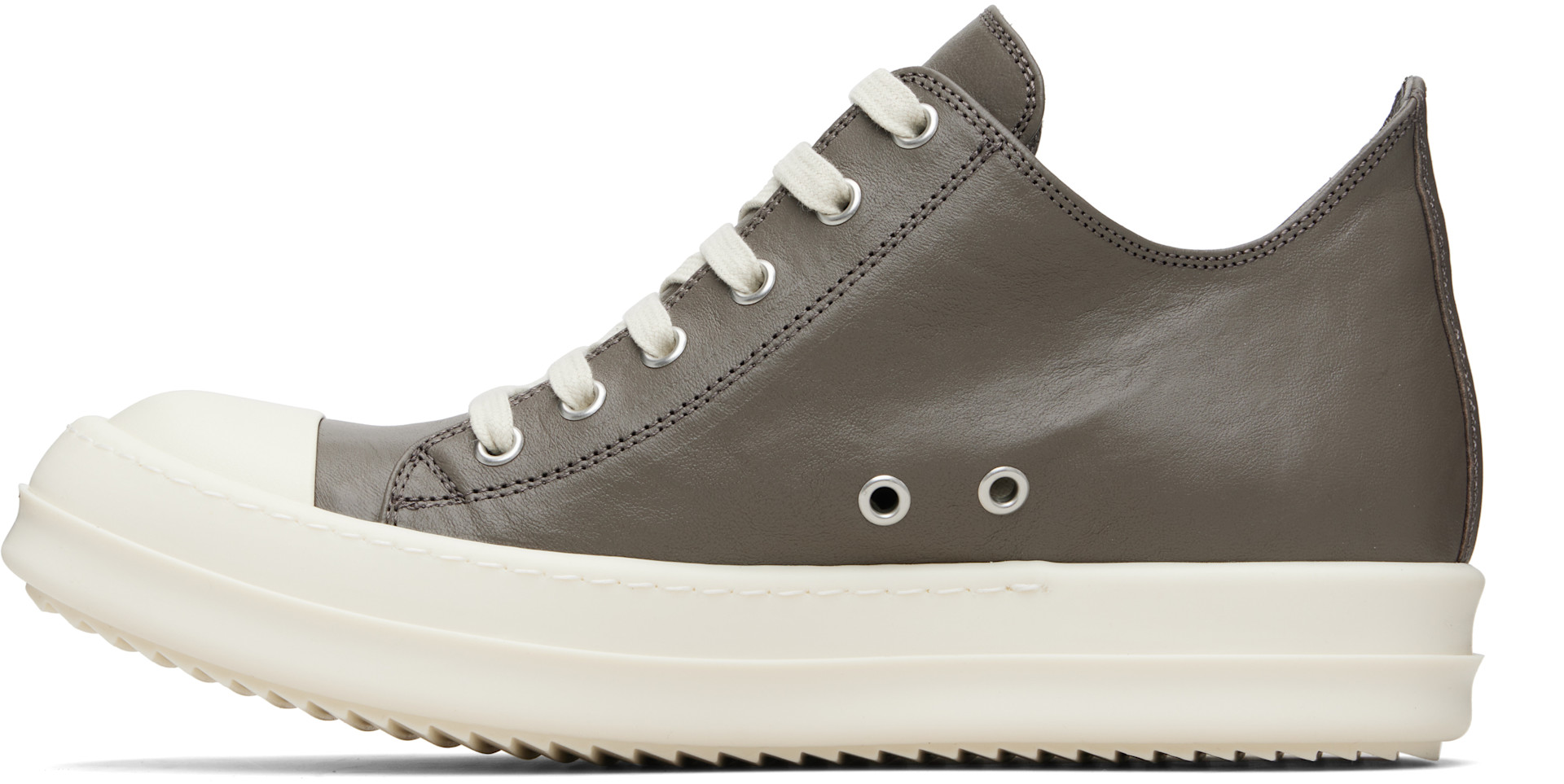 Rick Owens - Baskets basses grises - Temple