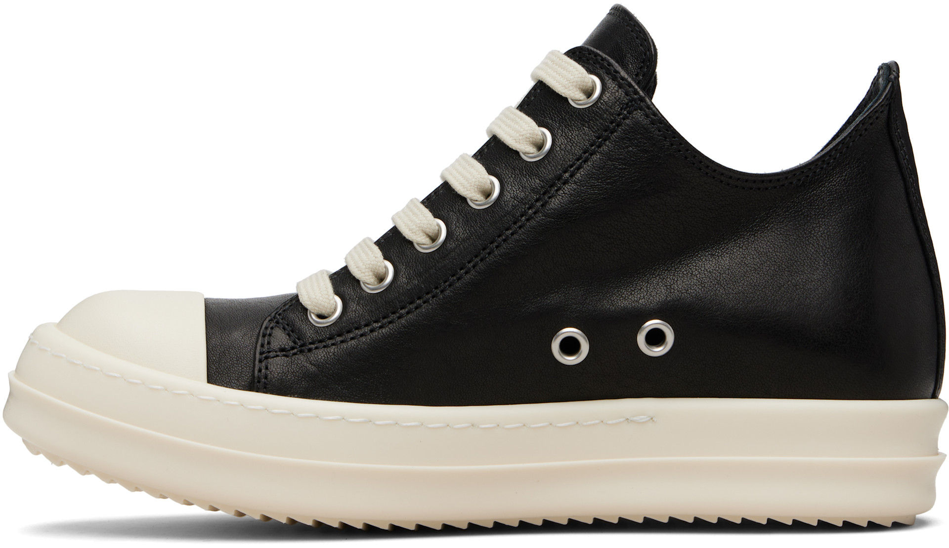 Rick Owens - Baskets basses noires - Temple