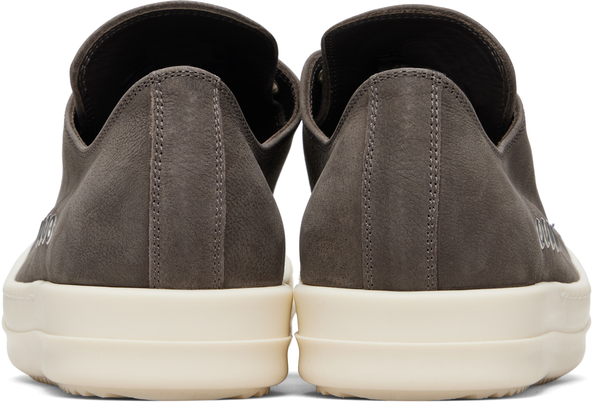 Rick Owens - Baskets basses Extreme grises - Temple