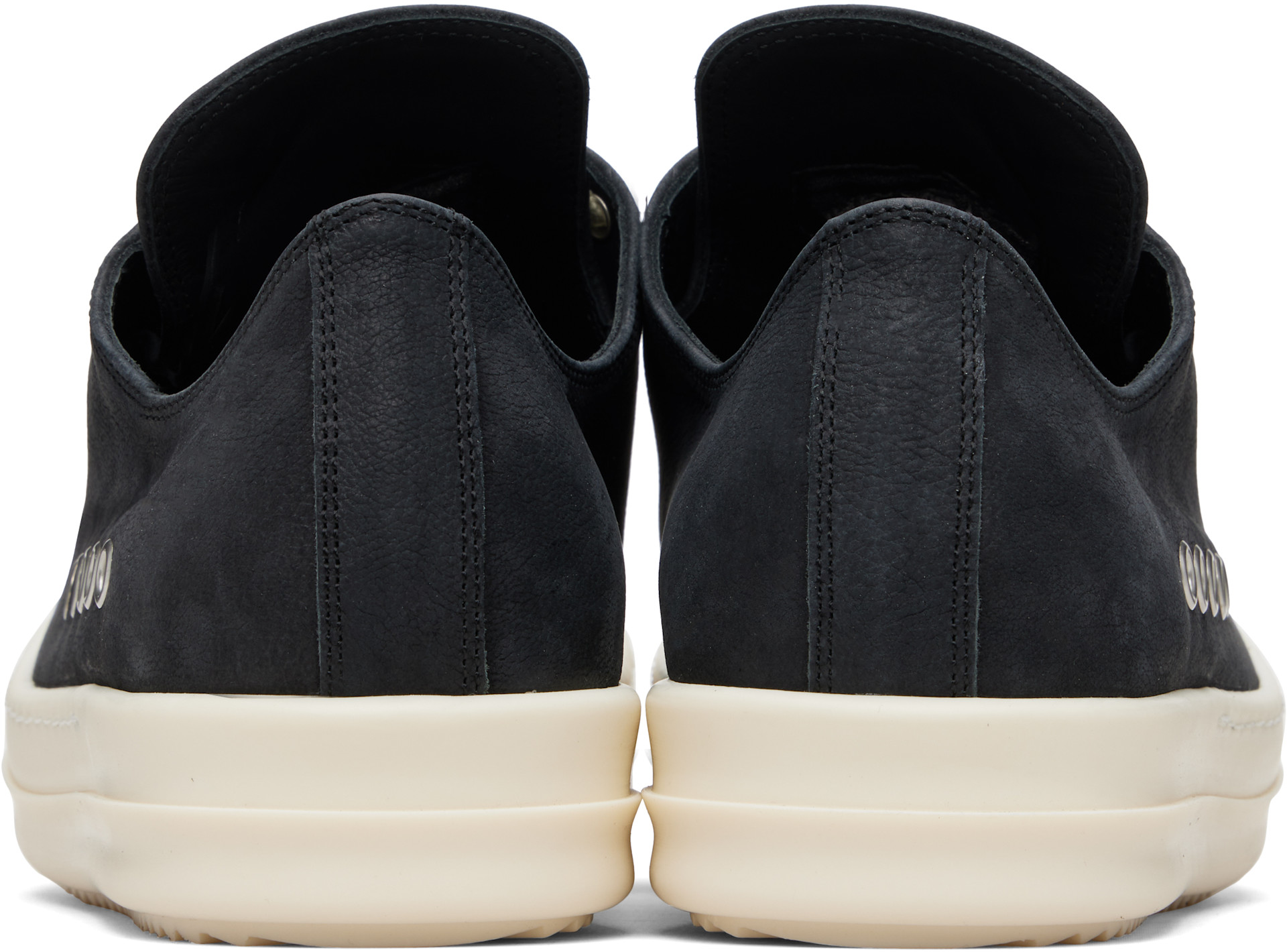 Rick Owens - Baskets basses Extreme noires - Temple