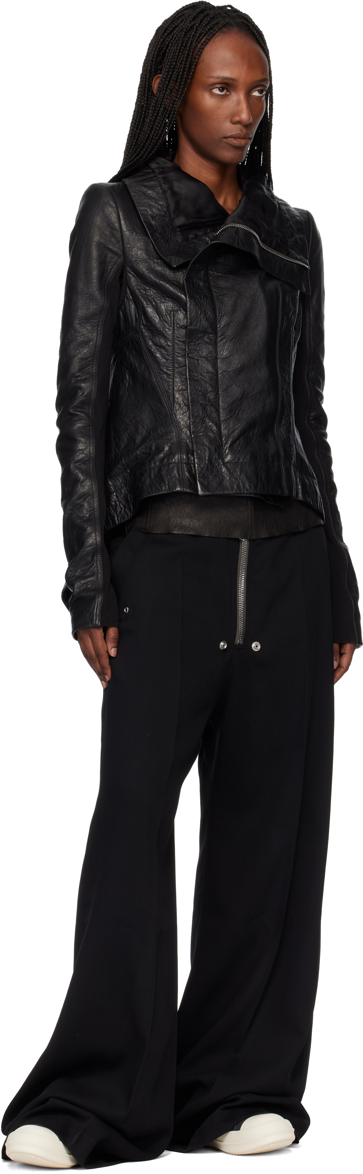Rick Owens - Baskets basses Extreme noires - Temple