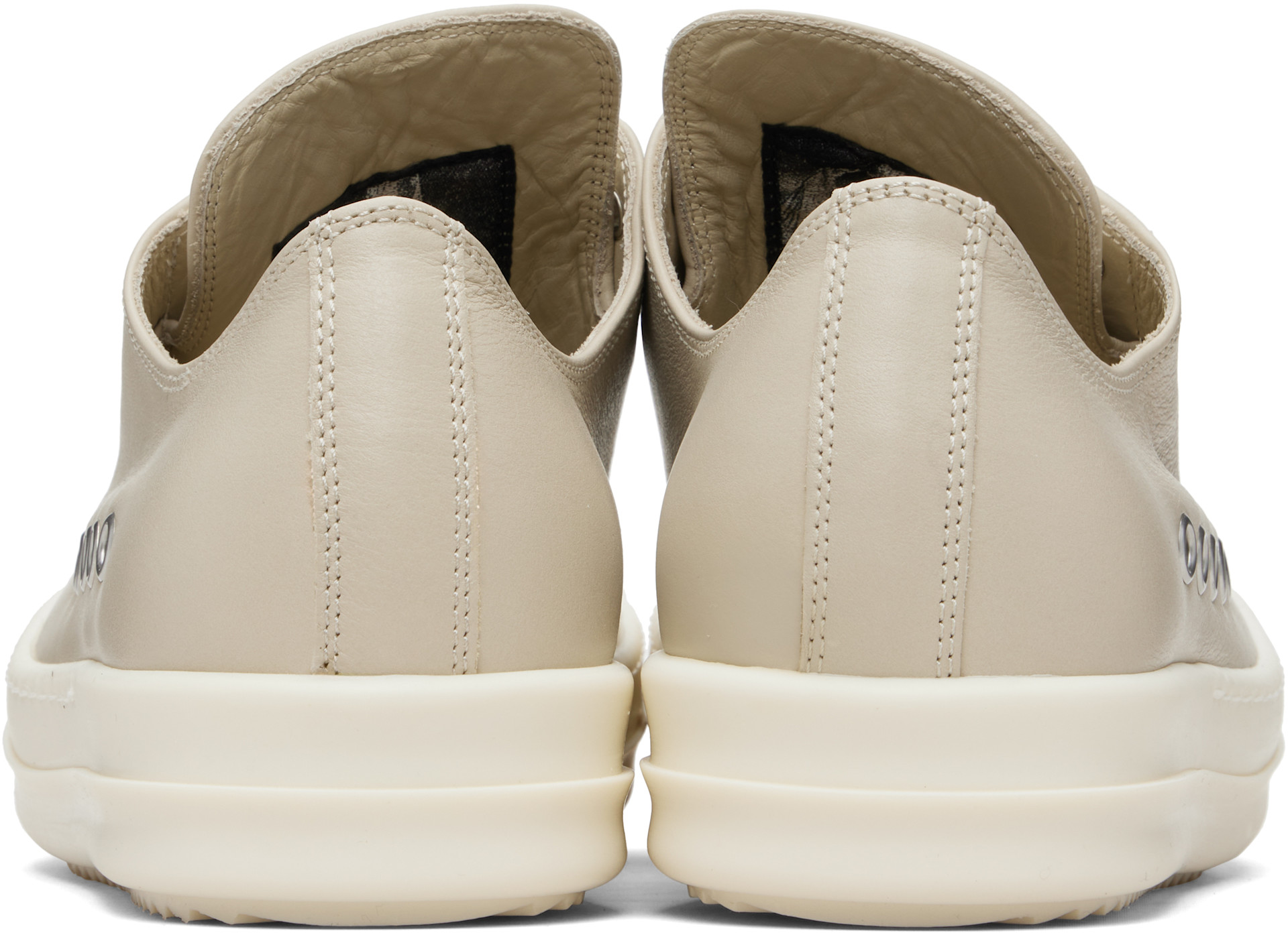 Rick Owens - Baskets basses Extreme beiges - Temple