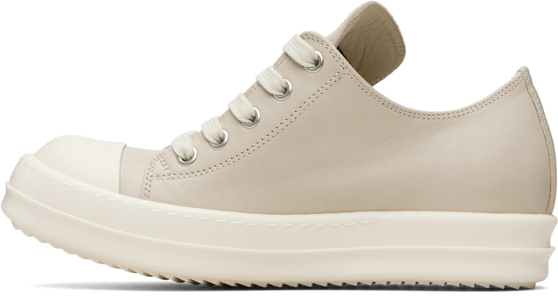 Rick Owens - Baskets basses Extreme beiges - Temple