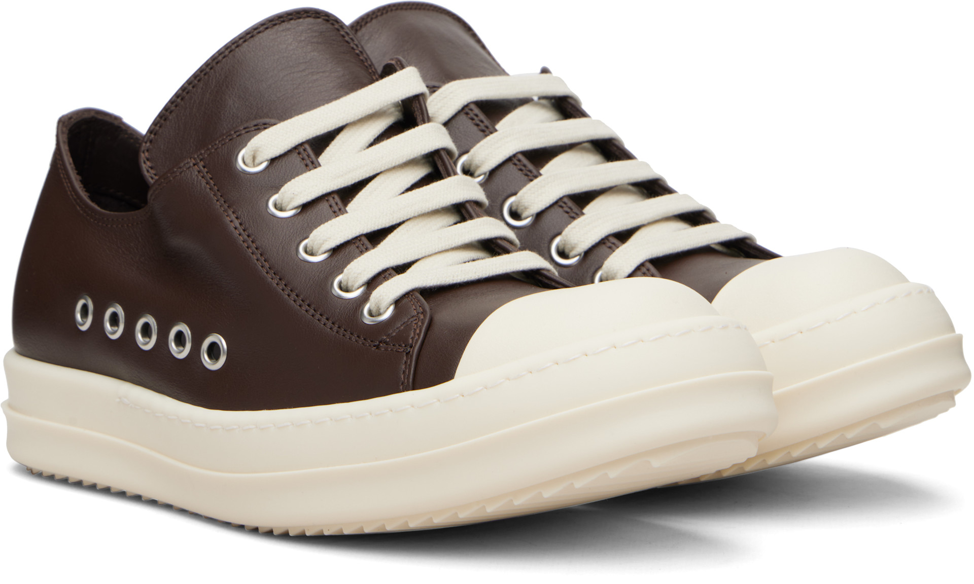 Rick Owens: Brown Temple Extreme Low Sneakers | SSENSE