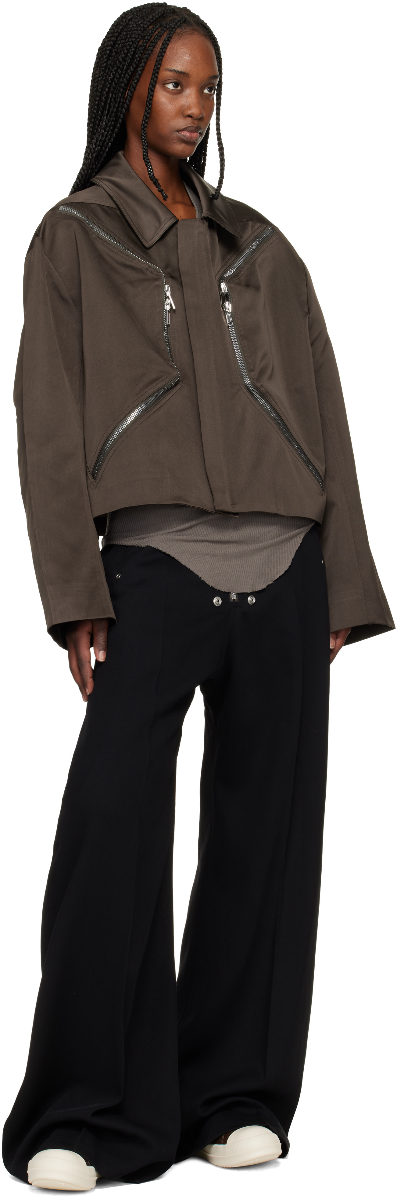Rick Owens: Brown Temple Extreme Low Sneakers | SSENSE