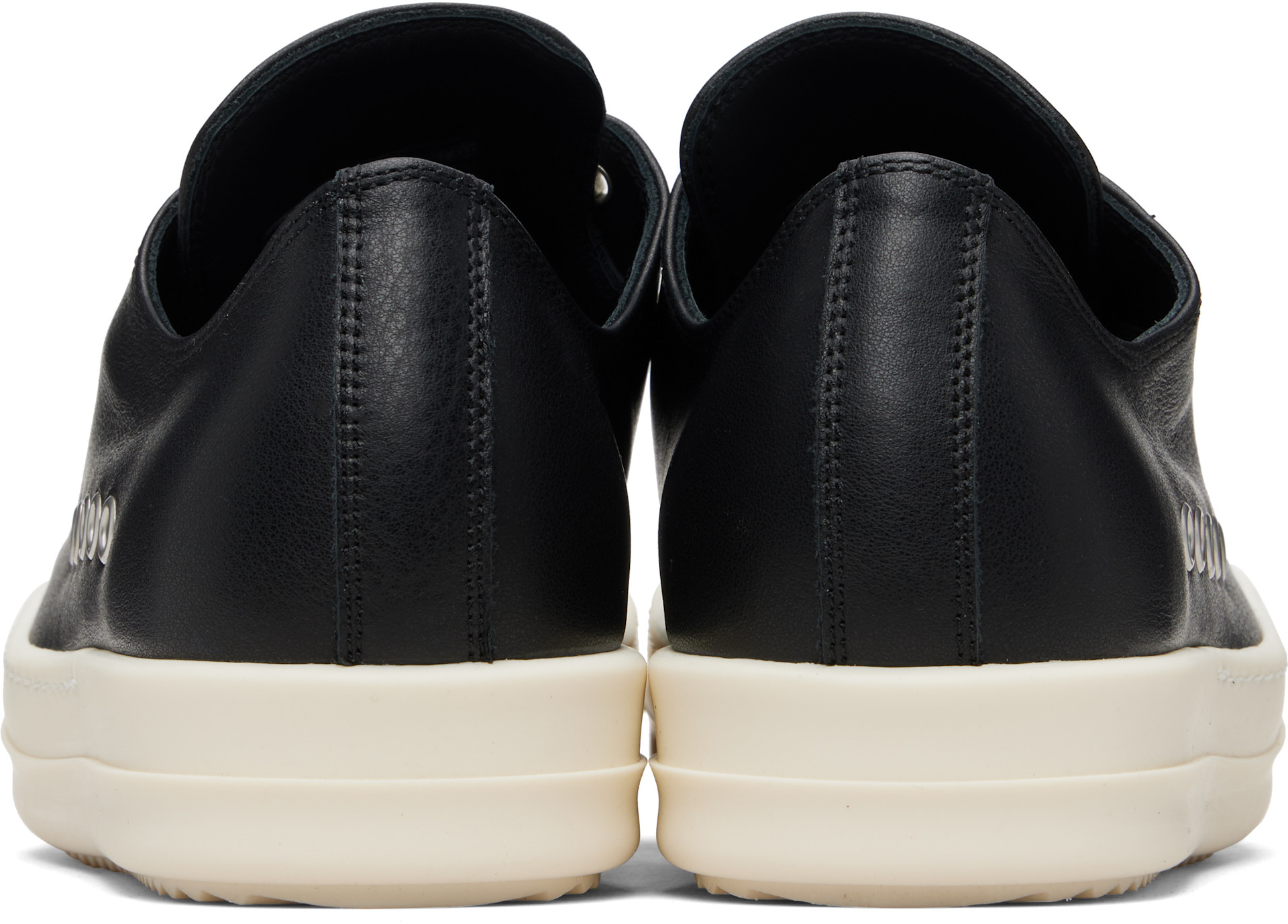 Rick Owens - Baskets basses Extreme noires - Temple