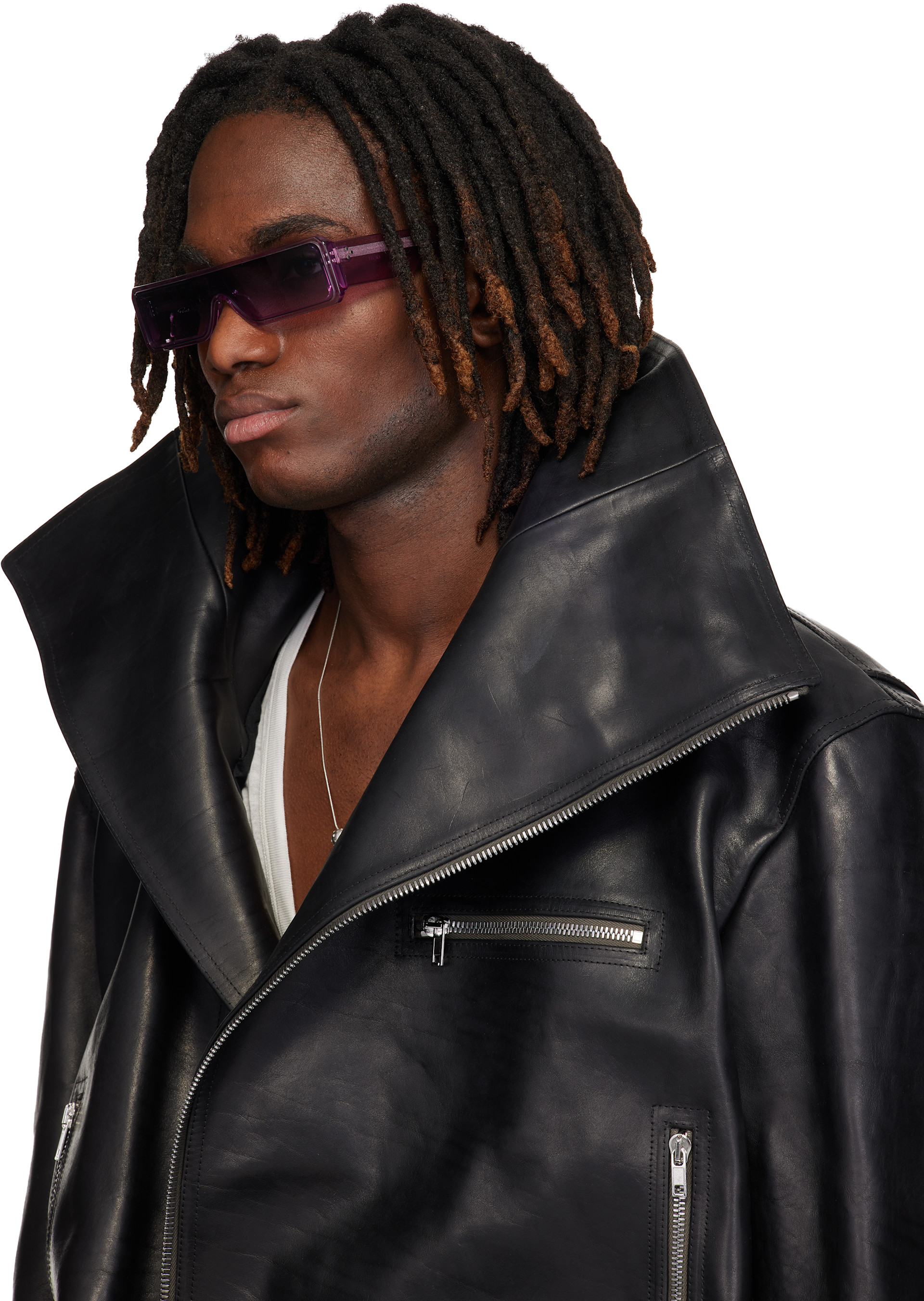 Rick Owens - 퍼플 게스쉐이드 선글라스
