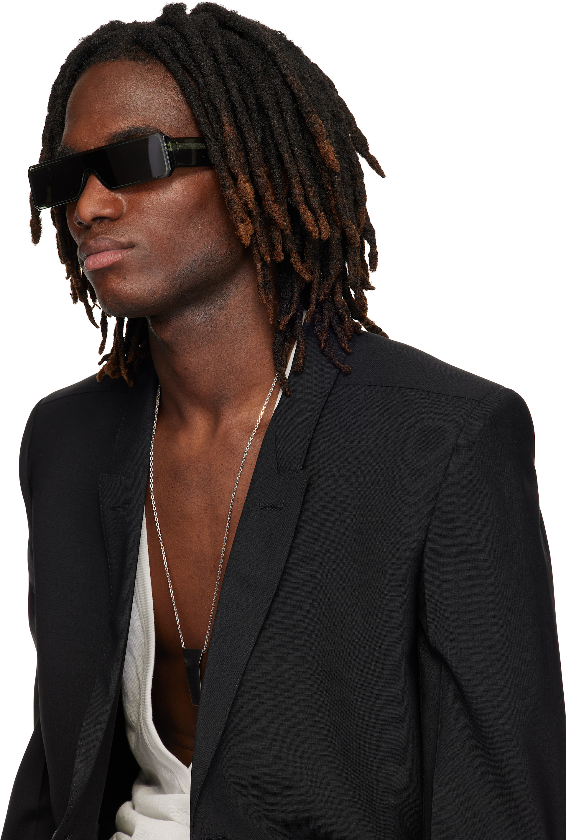 Rick Owens: Green Gethshades Sunglasses | SSENSE