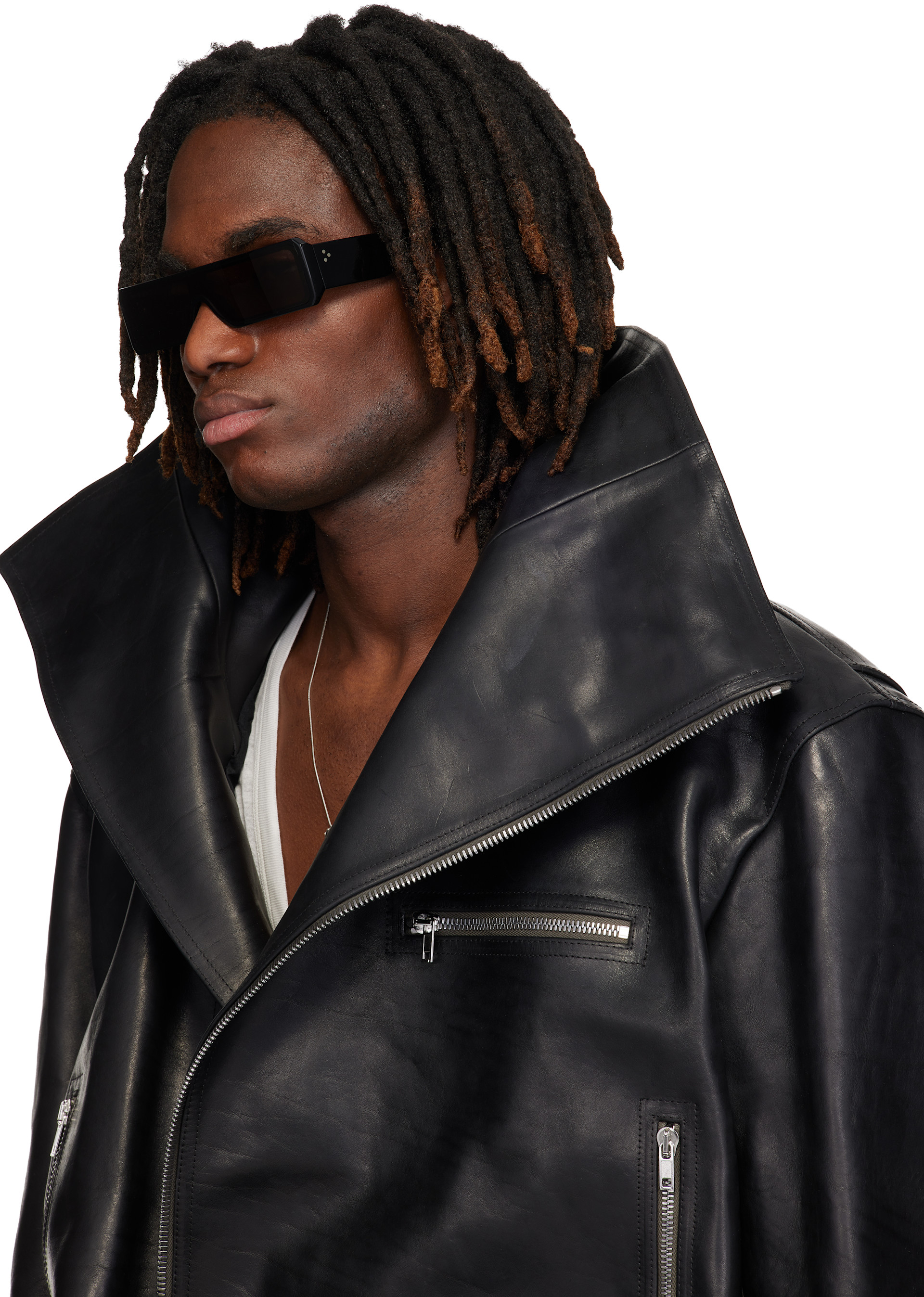 Rick Owens: ブラック Geth サングラス | SSENSE 日本 Rick Owens: ブラック Geth サングラス | SSENSE 日本