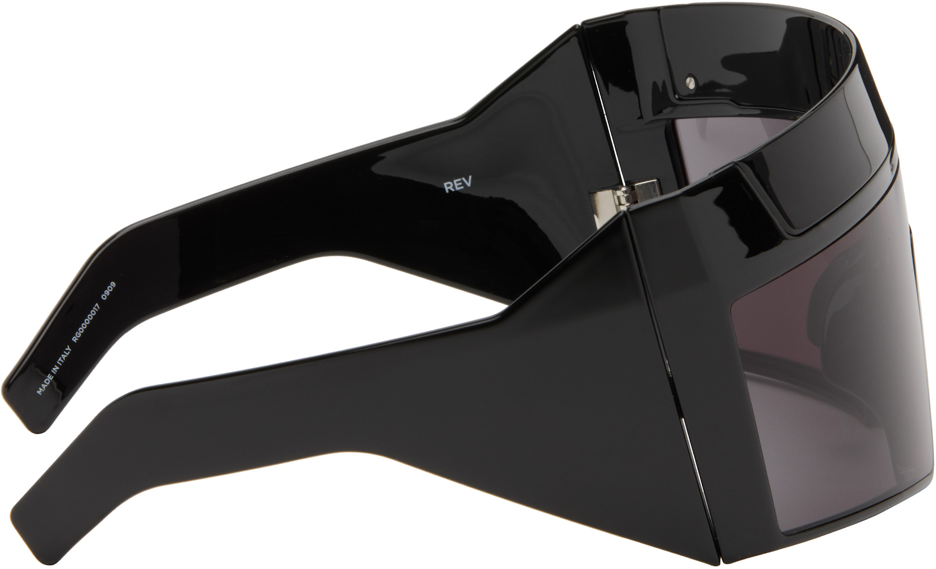 Rick Owens: Black SUICIDE Edition Rev Sunglasses | SSENSE