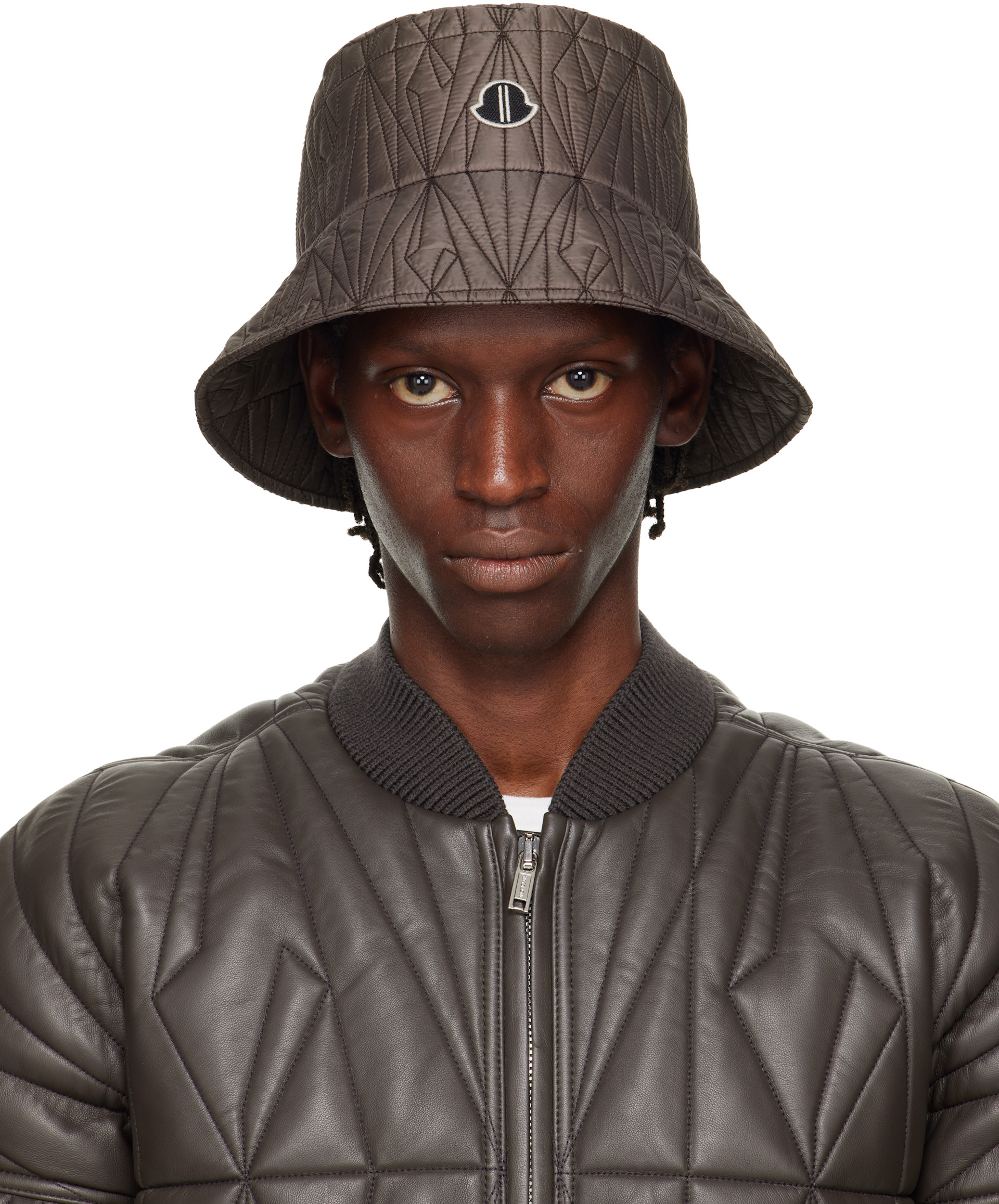 Rick Owens: Moncler + Rick Owens グレー バケットハット | SSENSE 日本