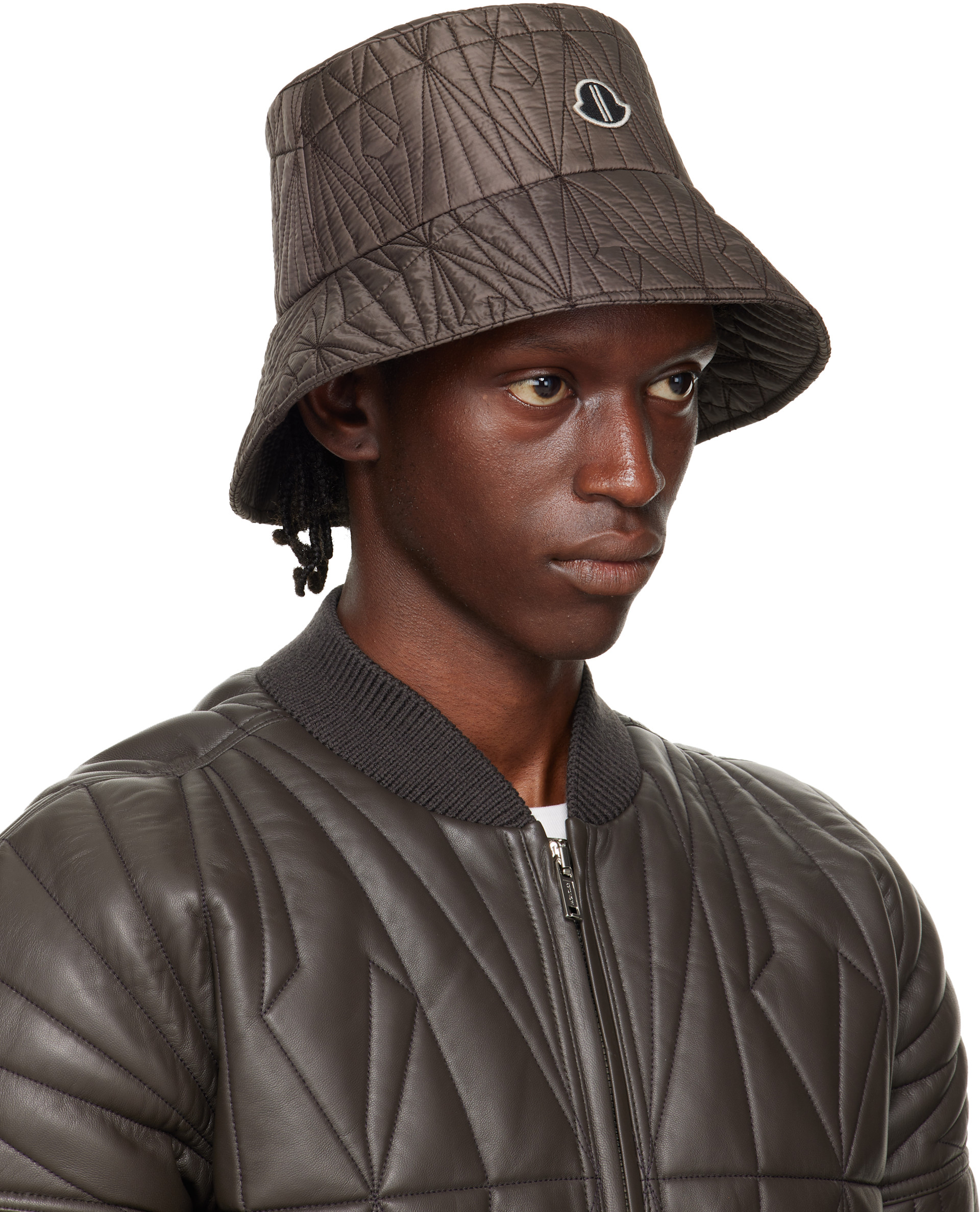 RICK OWENS |バケットハット L-XL Rick Owens: Moncler + Rick Owens グレー バケットハット | SSENSE 日本
