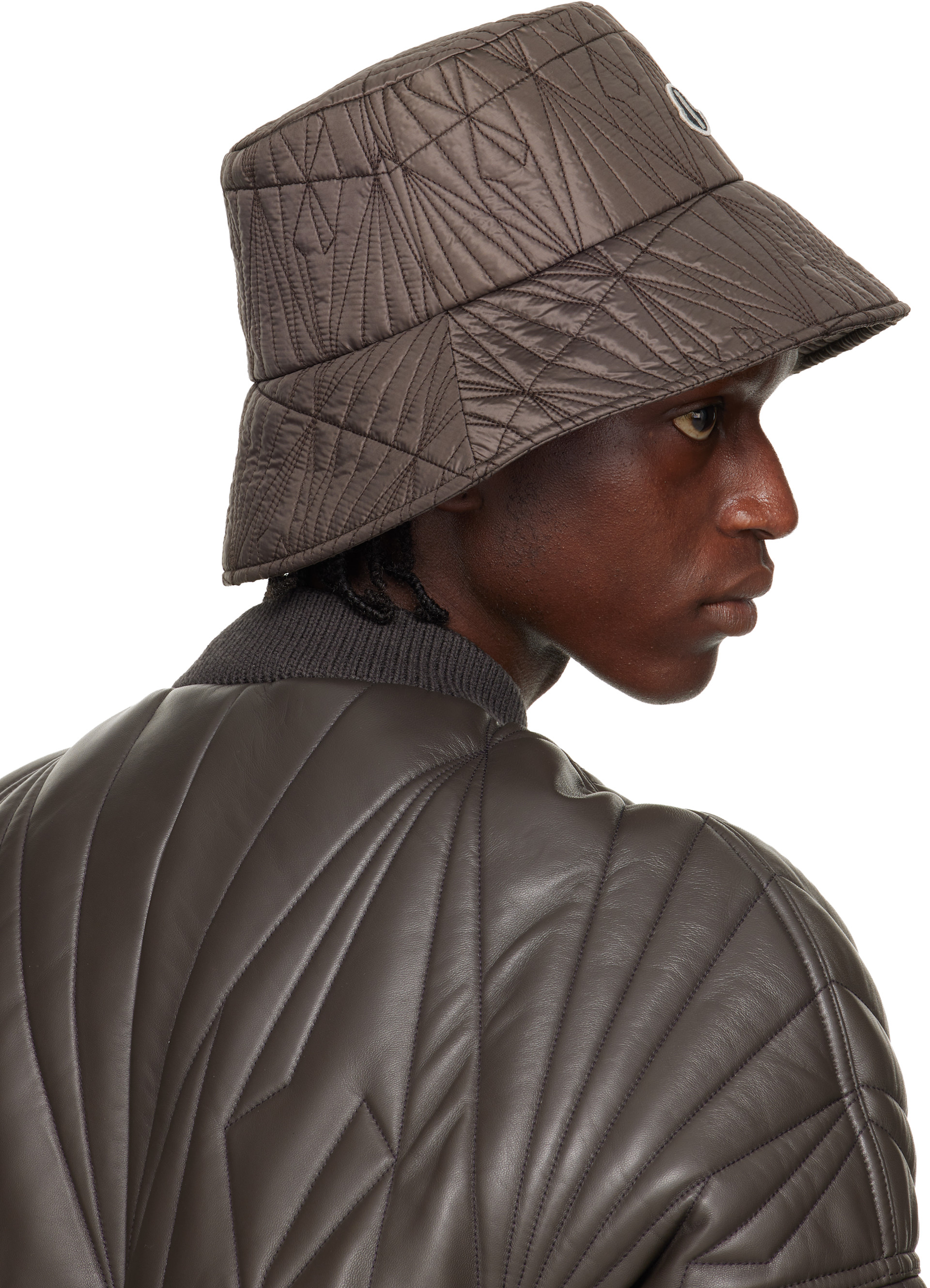 Rick Owens: Moncler + Rick Owens グレー バケットハット | SSENSE 日本