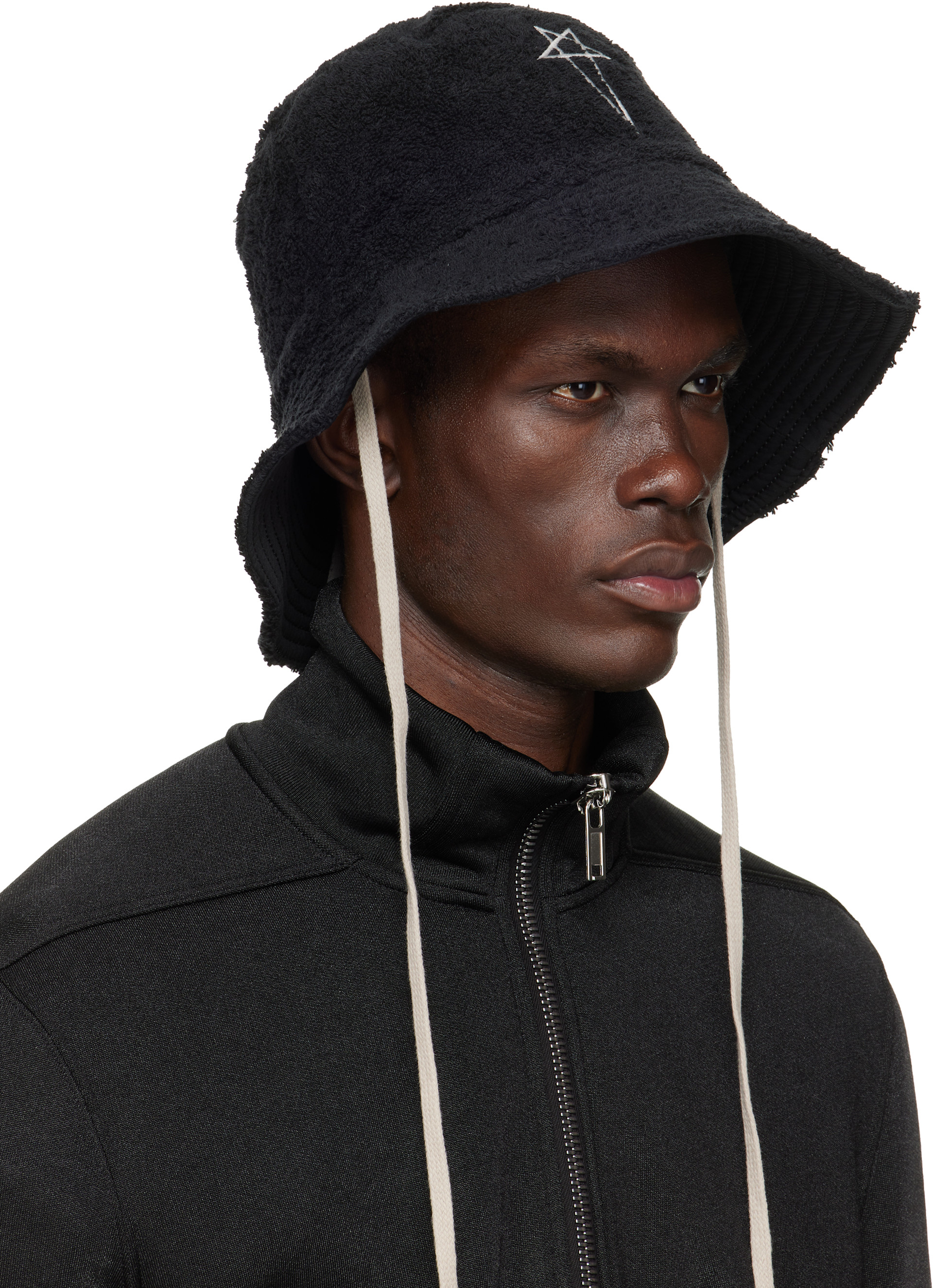 Rick Owens - 블랙 템플 비치 버킷햇