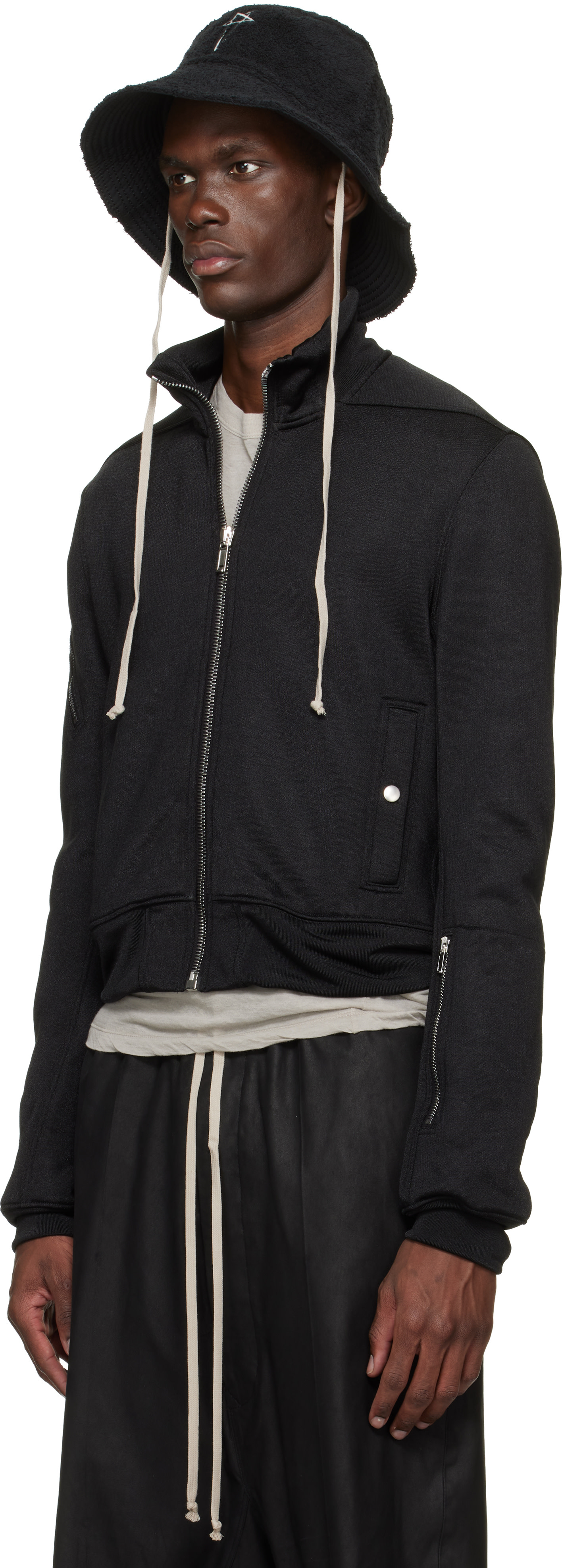 Rick Owens: Black Temple Beach Hat | SSENSE