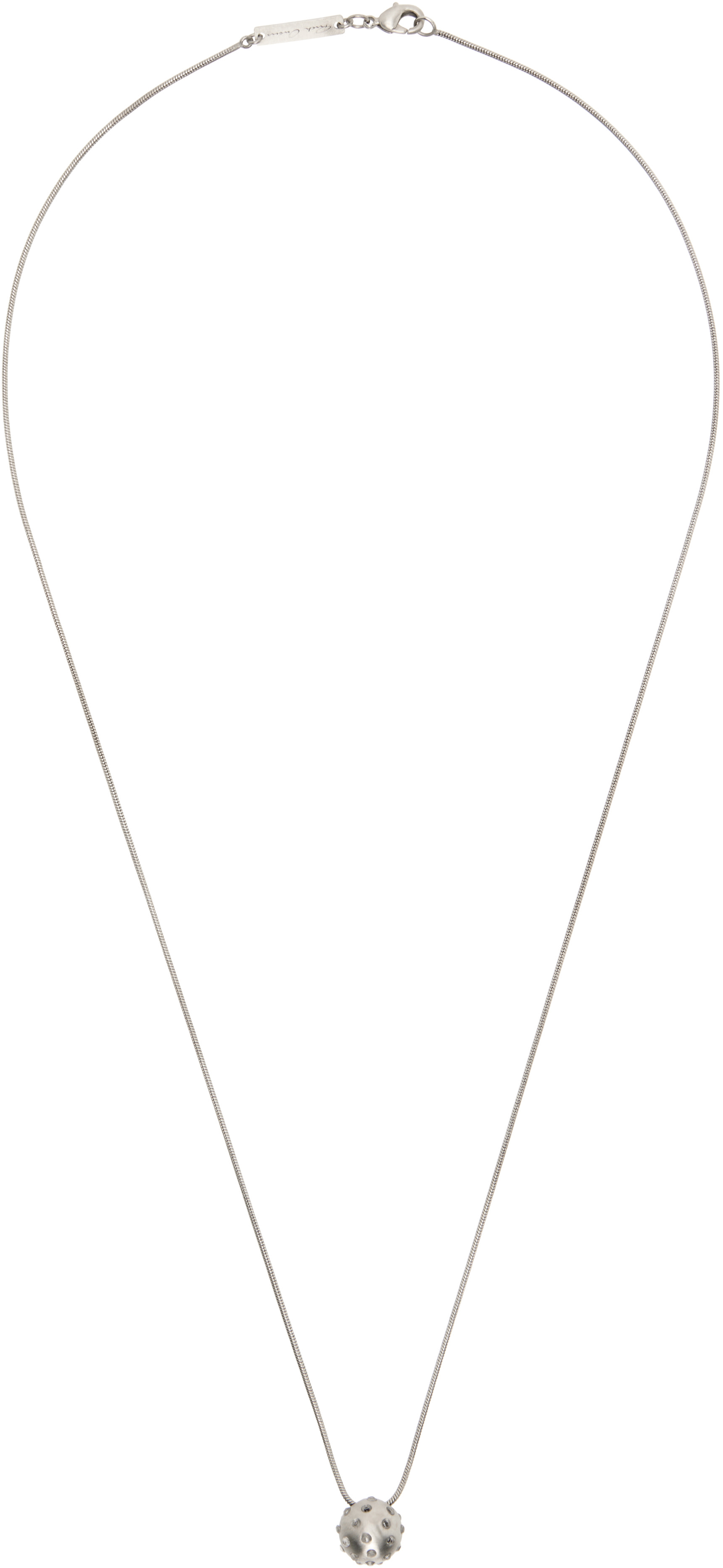 Rick Owens - Collier à pendentif d'orbe - Temple