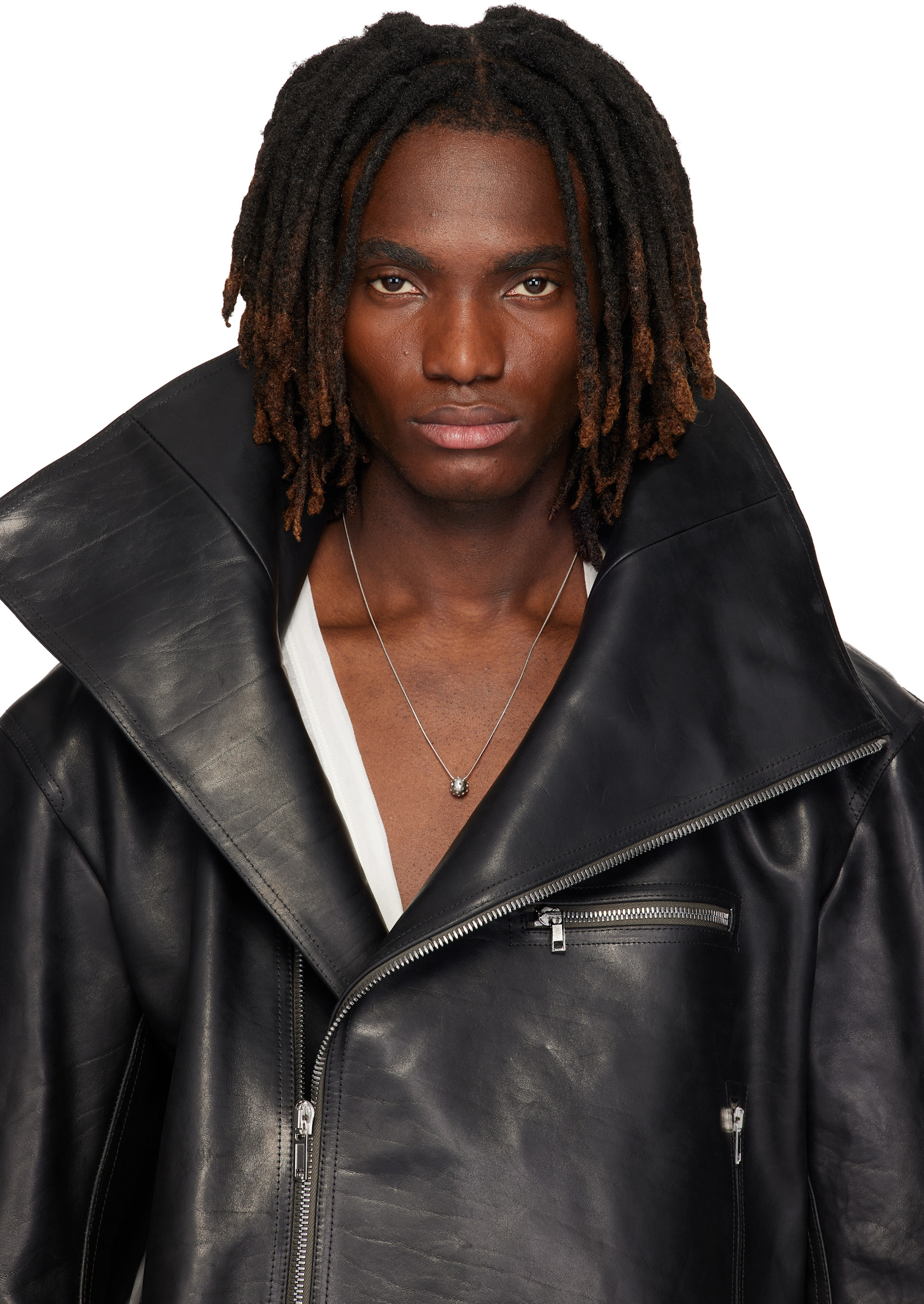Rick Owens - Collier à pendentif d'orbe - Temple