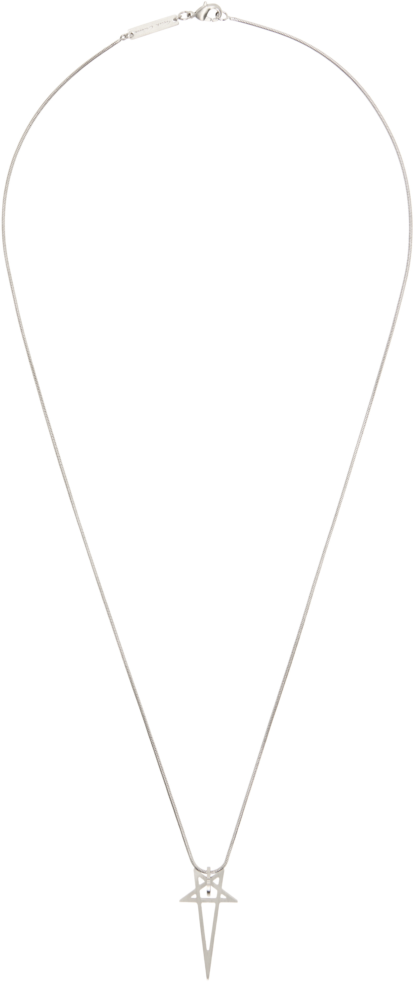 Rick Owens - Collier à breloque de pentagramme
