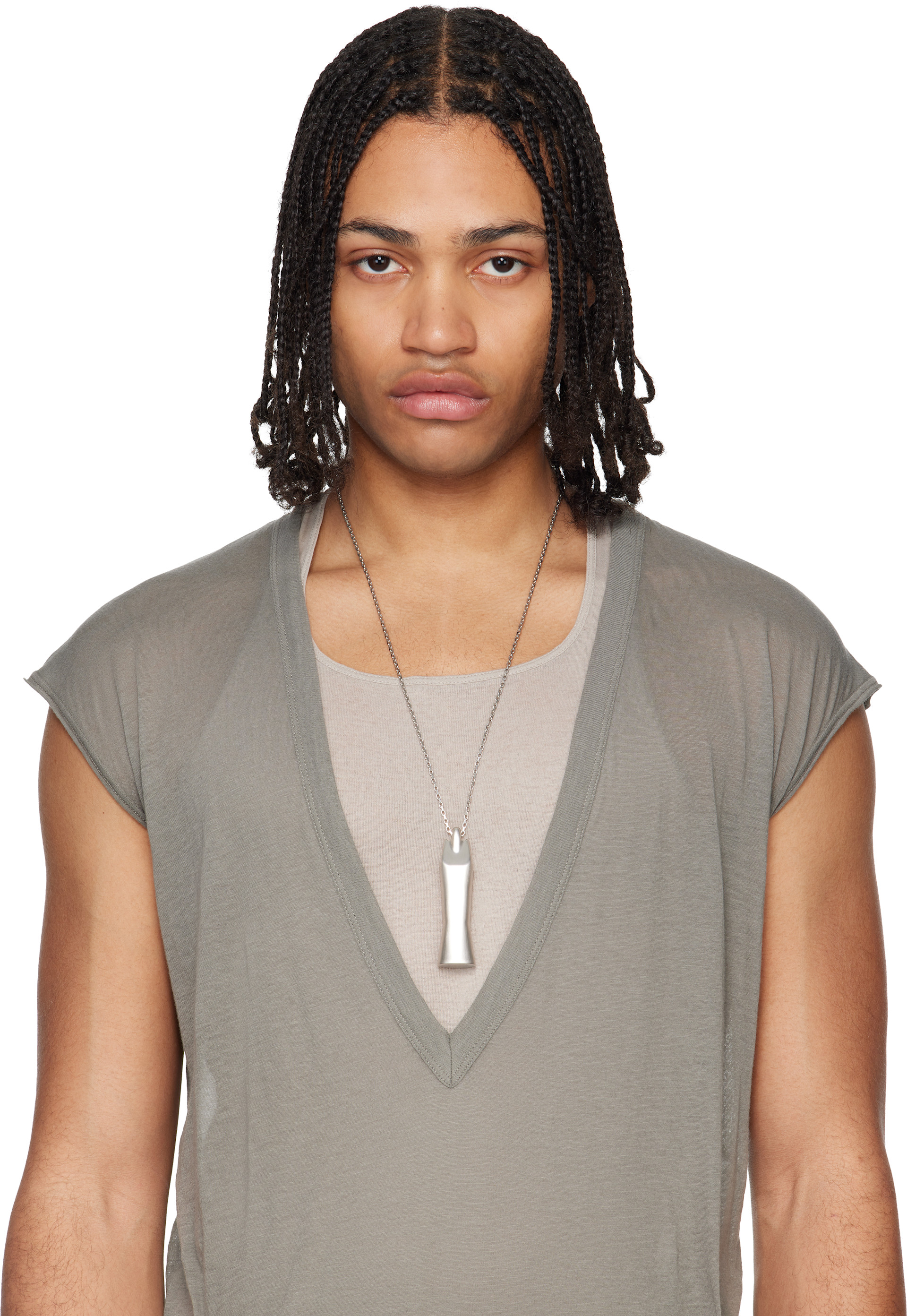 Rick Owens: Temple Mega Sister チャームネックレス | SSENSE 日本