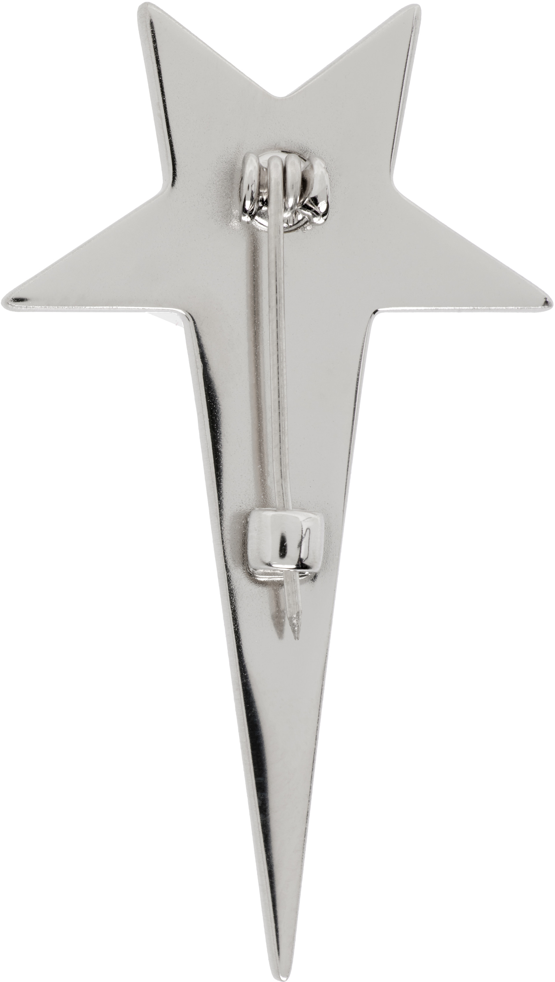 Rick Owens: Temple Pentagram Lapel Pin | SSENSE