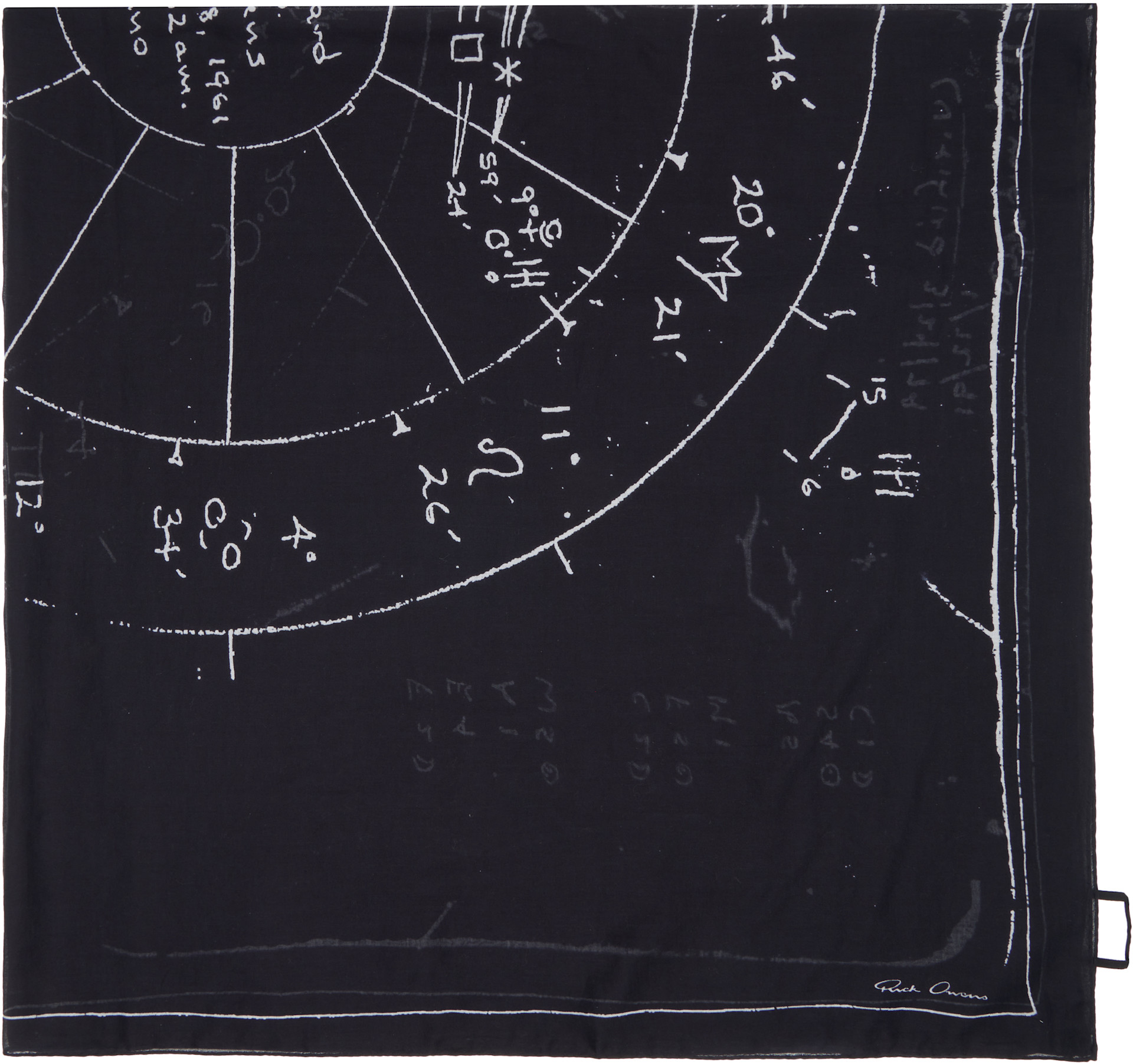 Rick Owens: Black Temple Pino Astro Scarf | SSENSE