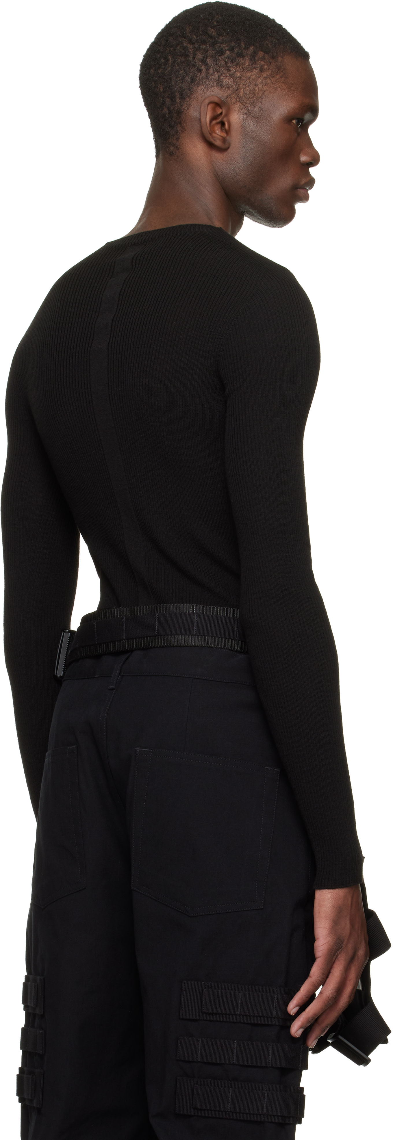 Rick Owens - ブラック Temple Blixa ハーネス