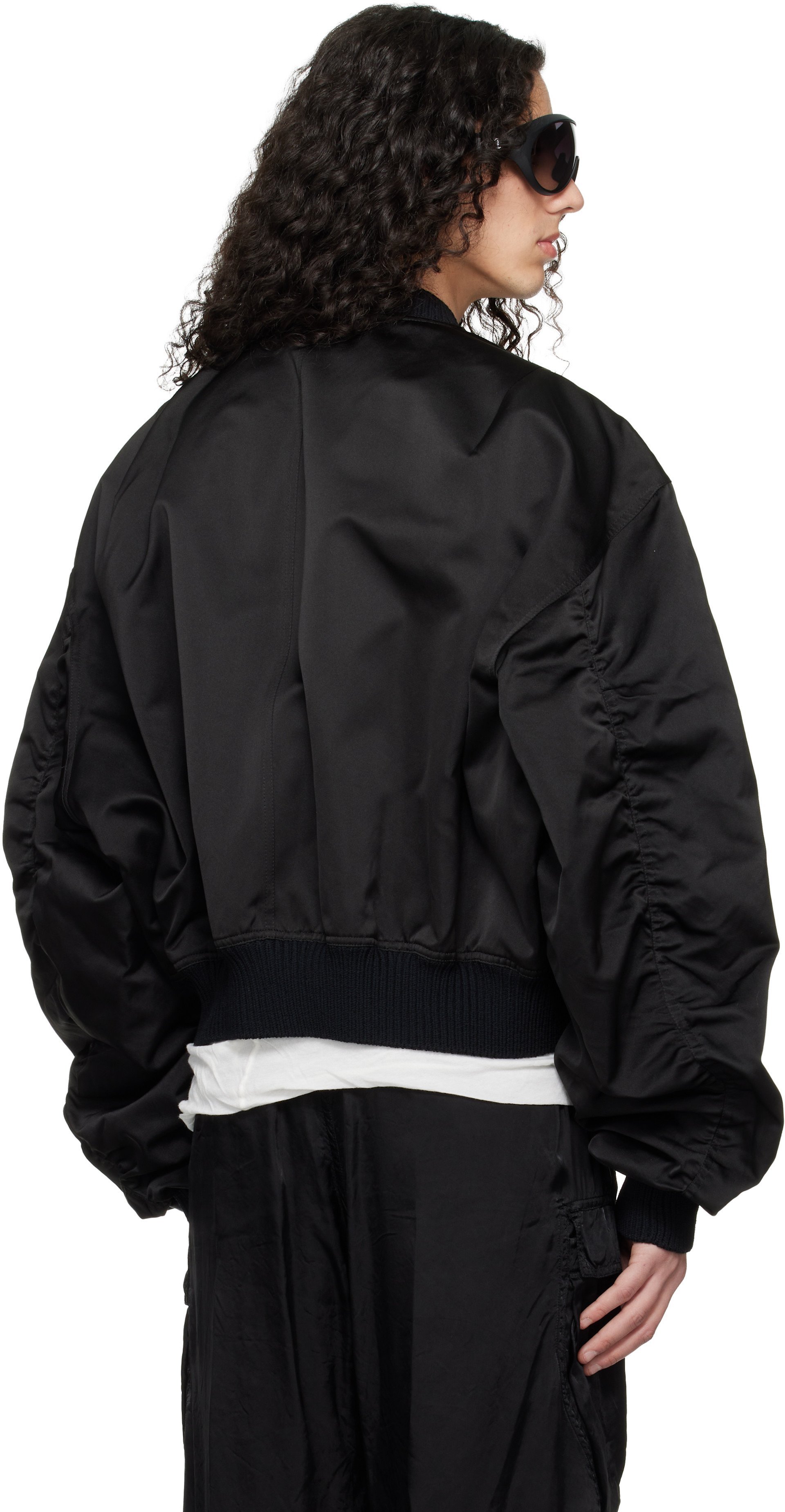 Rick Owens - 블랙 템플 세키아 플라이트 재킷