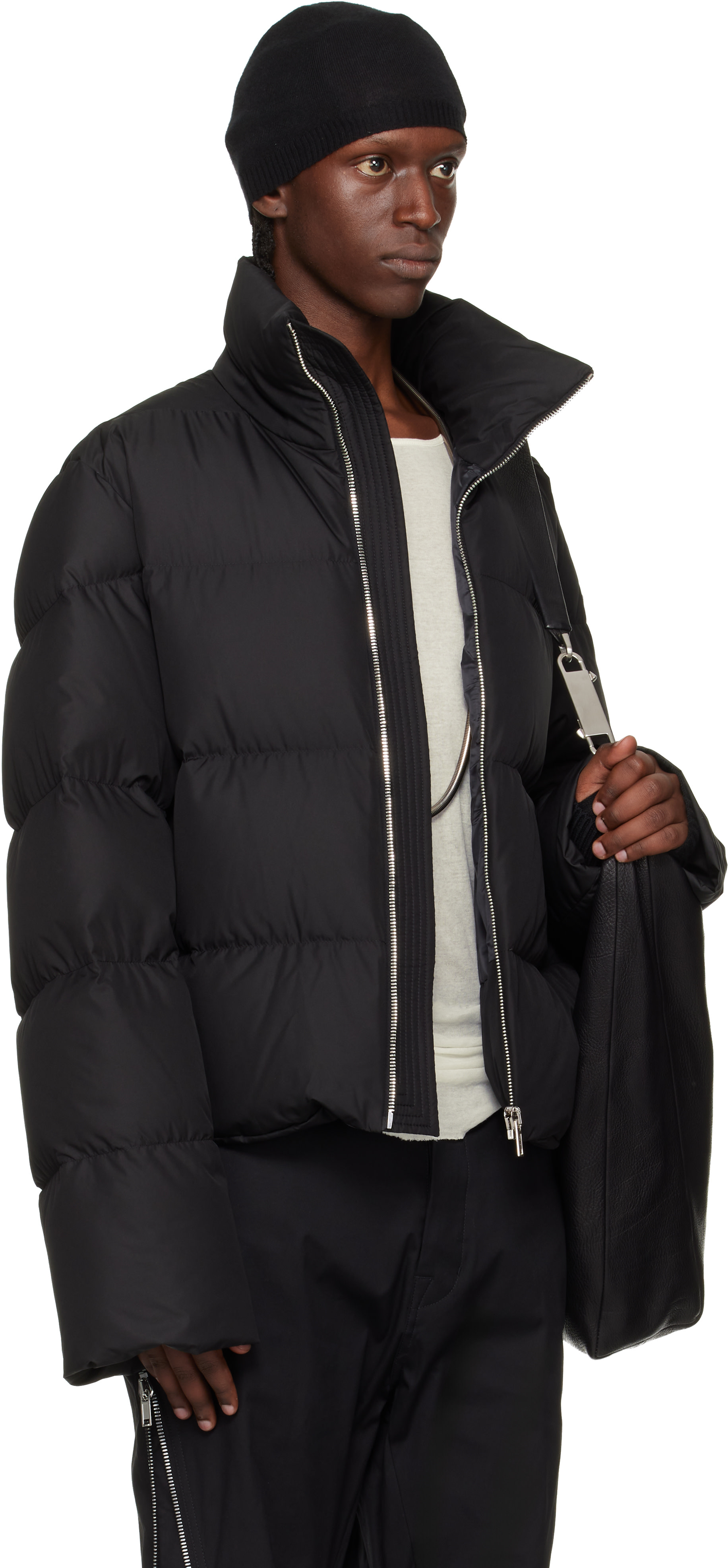 Rick Owens - Moncler + Rick Owens 블랙 시클로픽 다운 재킷