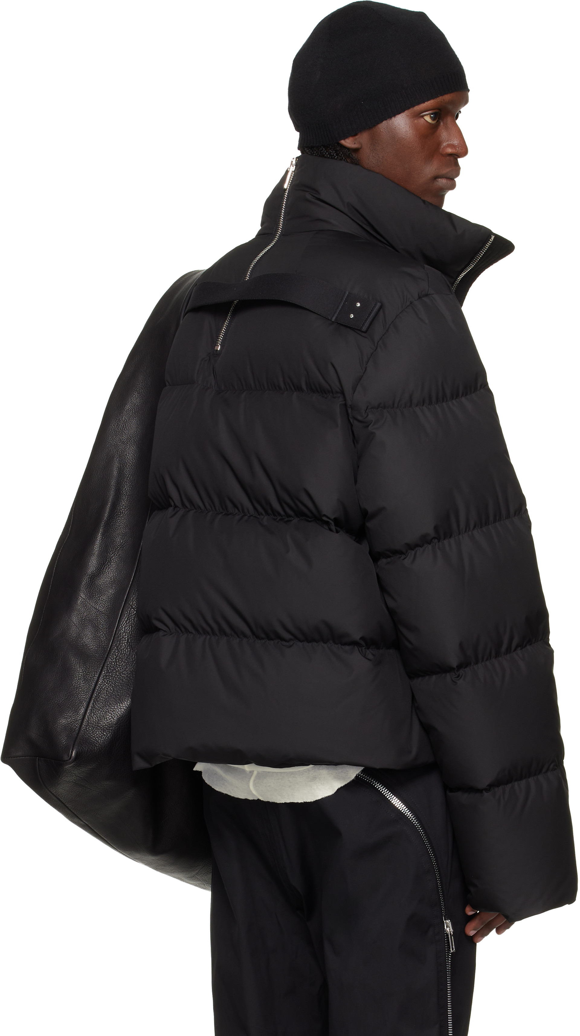 Rick Owens - Moncler + Rick Owens 블랙 시클로픽 다운 재킷
