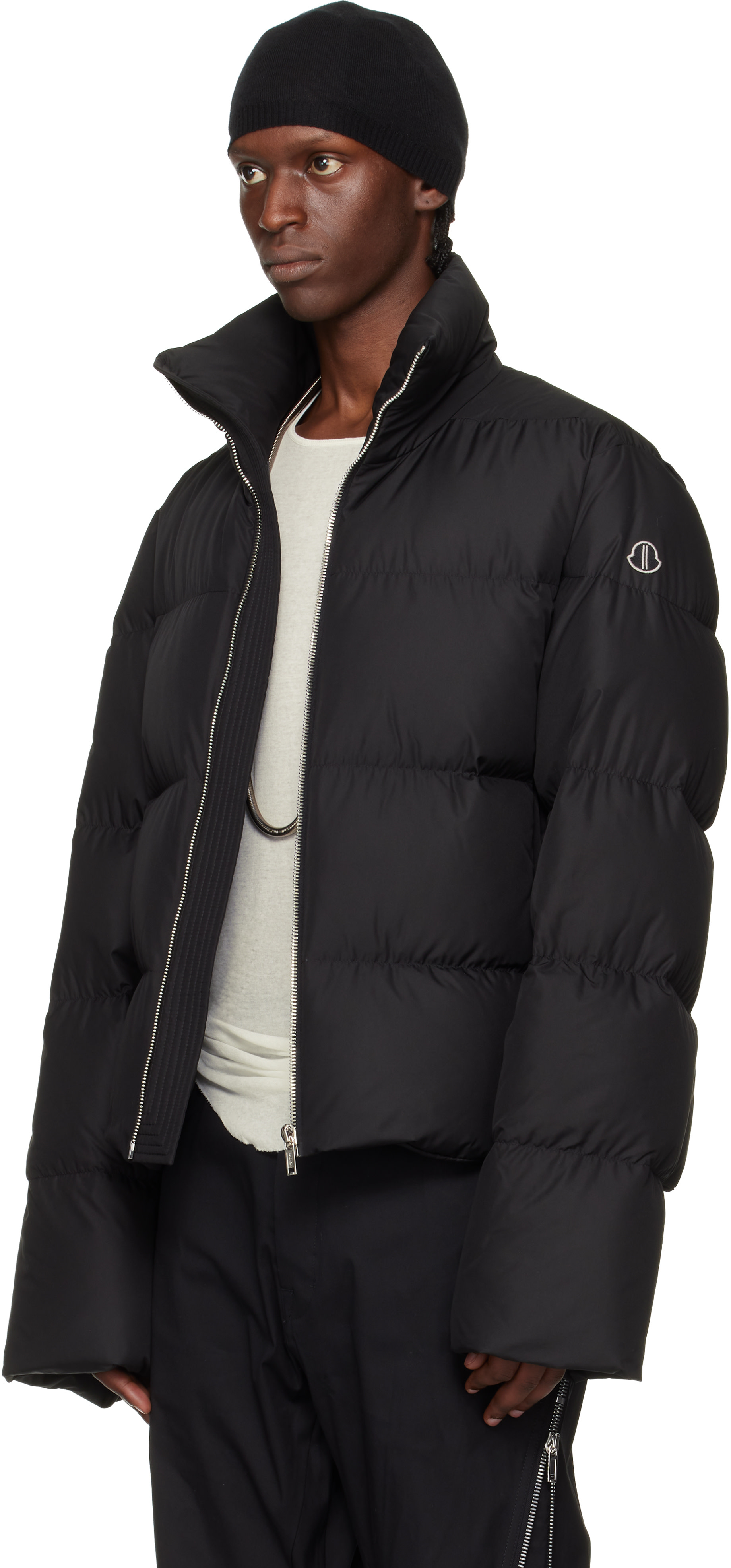 Rick Owens - Moncler + Rick Owens 블랙 시클로픽 다운 재킷