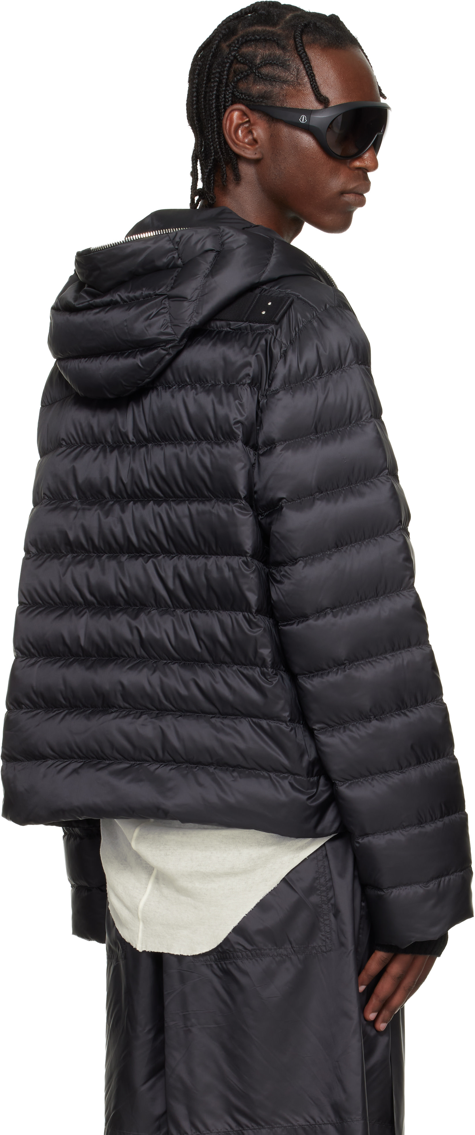 Rick Owens - Moncler + Rick Owens ブラック Ziplock ダウンジャケット