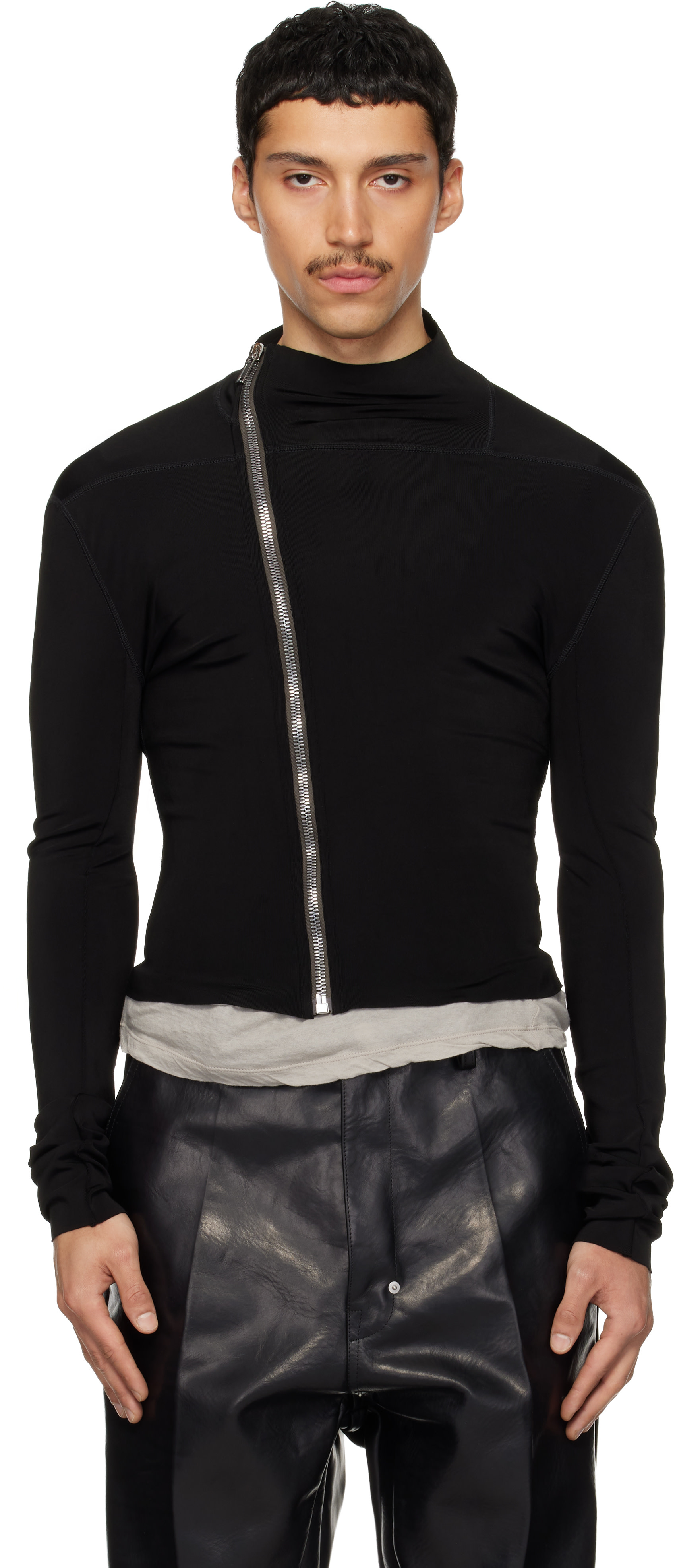 Rick Owens - Blouson Gary noir - Temple