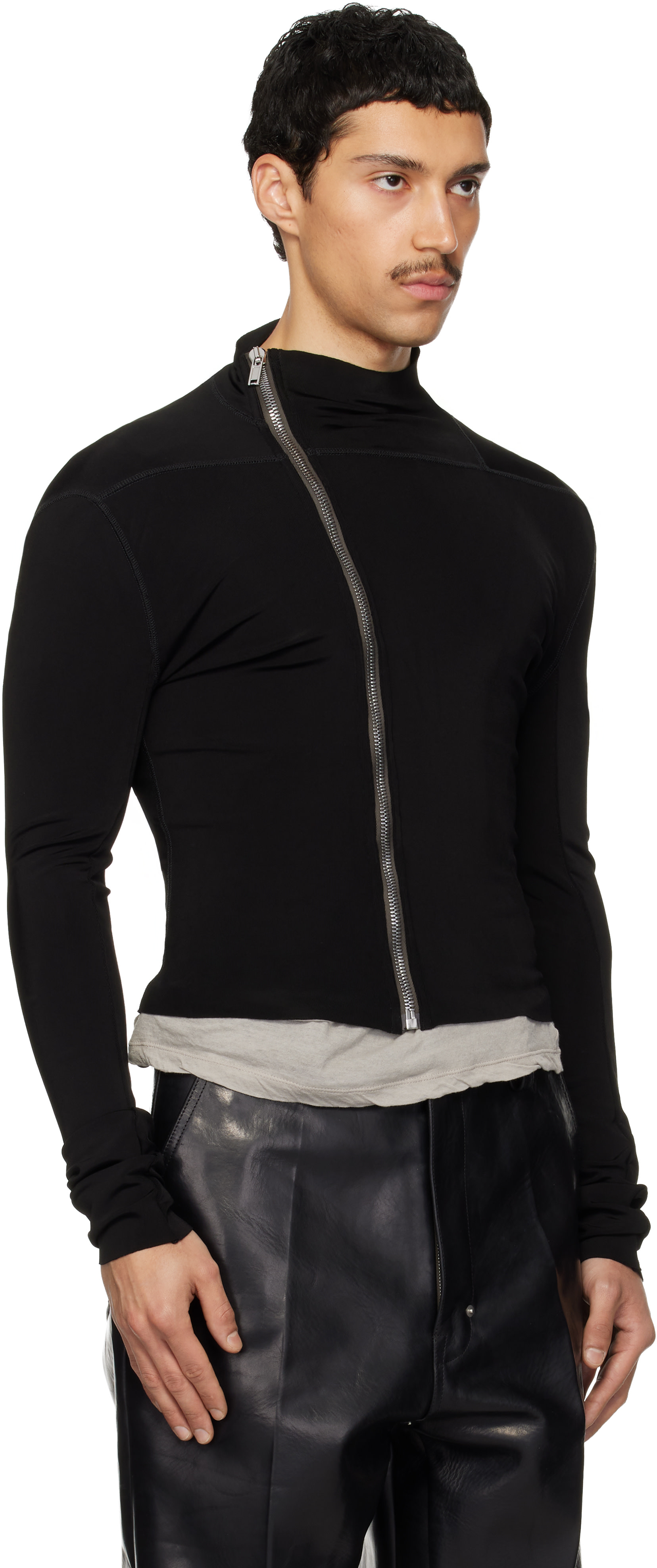 Rick Owens - Blouson Gary noir - Temple