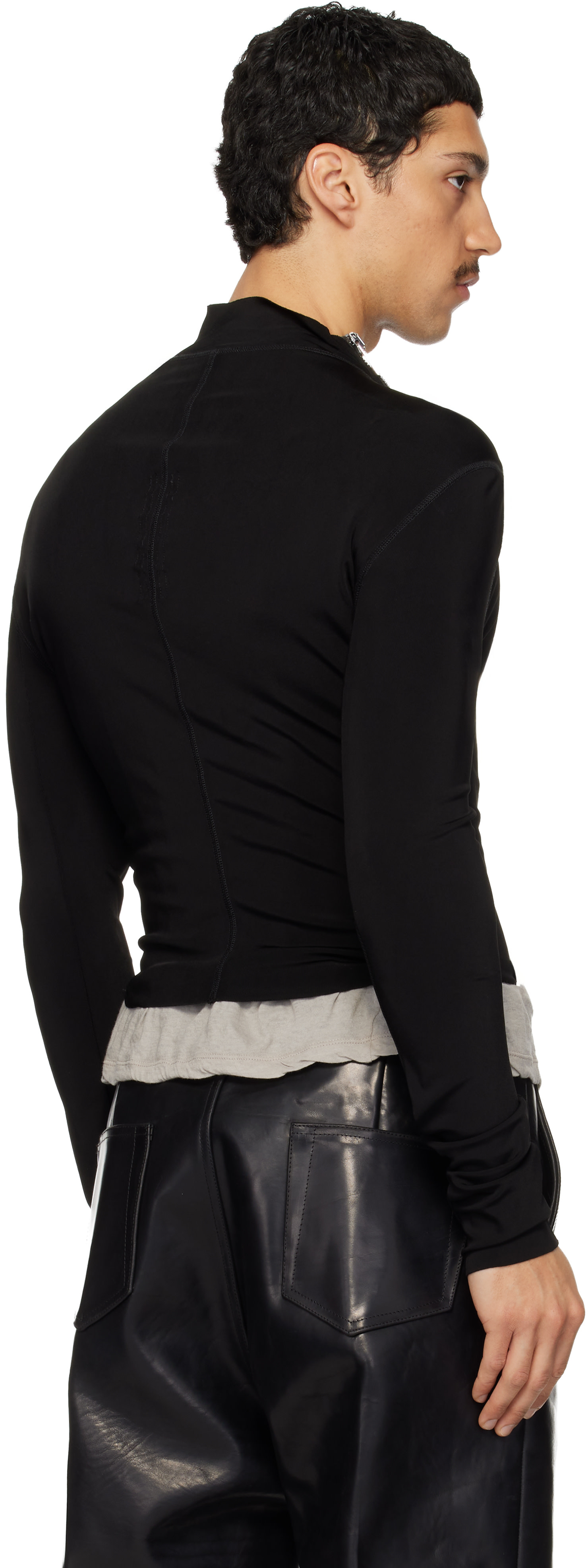 Rick Owens - Blouson Gary noir - Temple