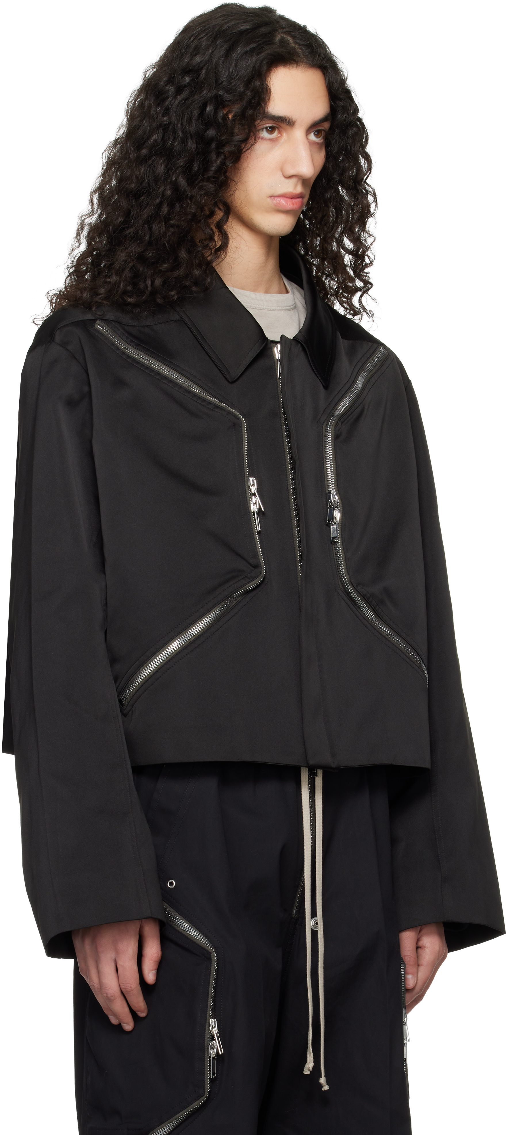 Rick Owens - ブラック Temple Heizer Mac ジャケット