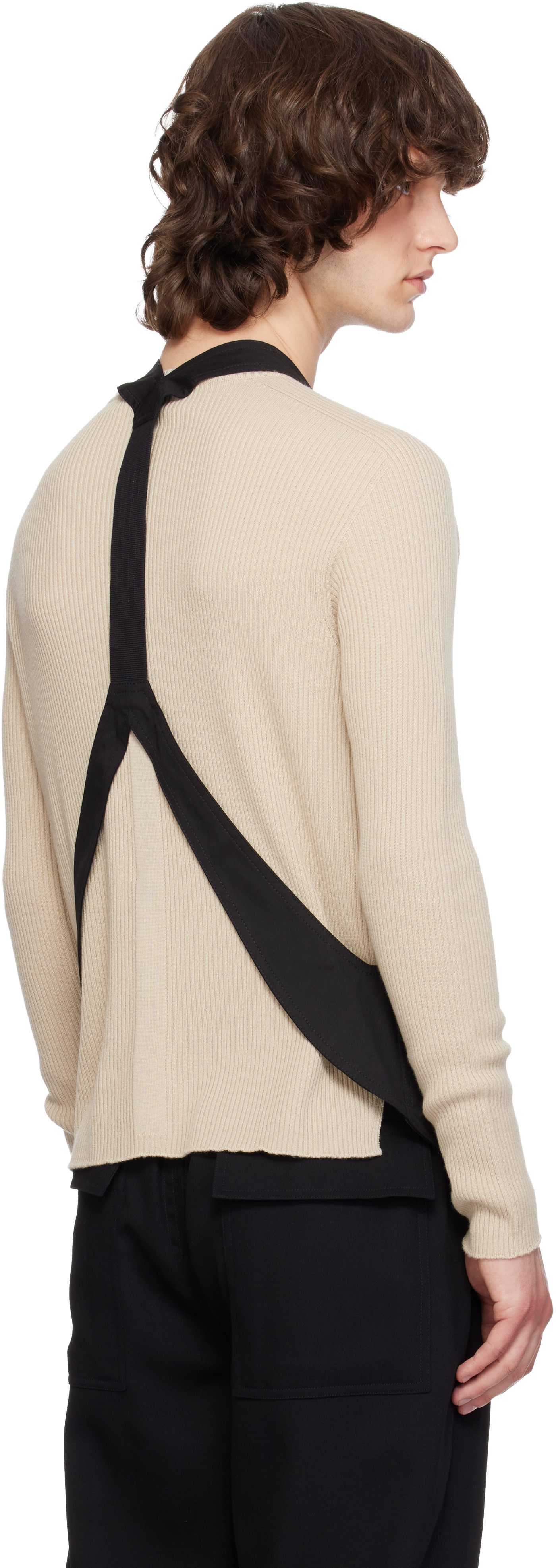 Rick Owens: Black Temple Bauhaus Vest | SSENSE