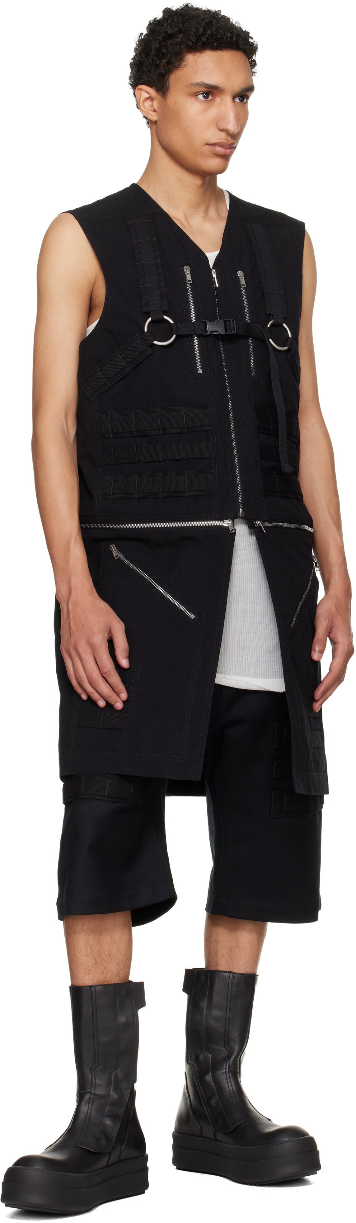 Rick Owens - Veste utilitaire Blixa noire - Temple