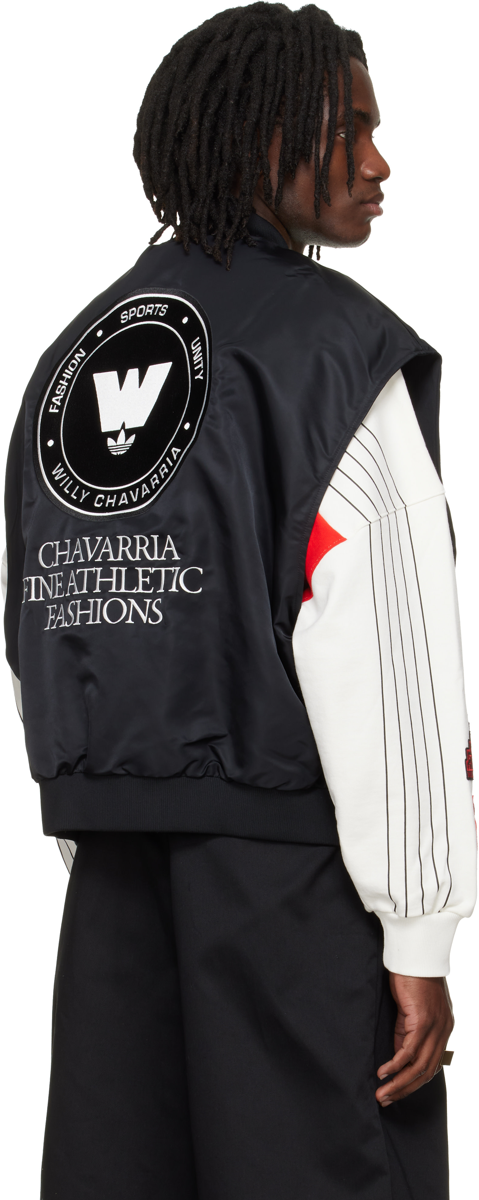 WILLY CHAVARRIA: ブラック adidas Originalsエディション パデッド 