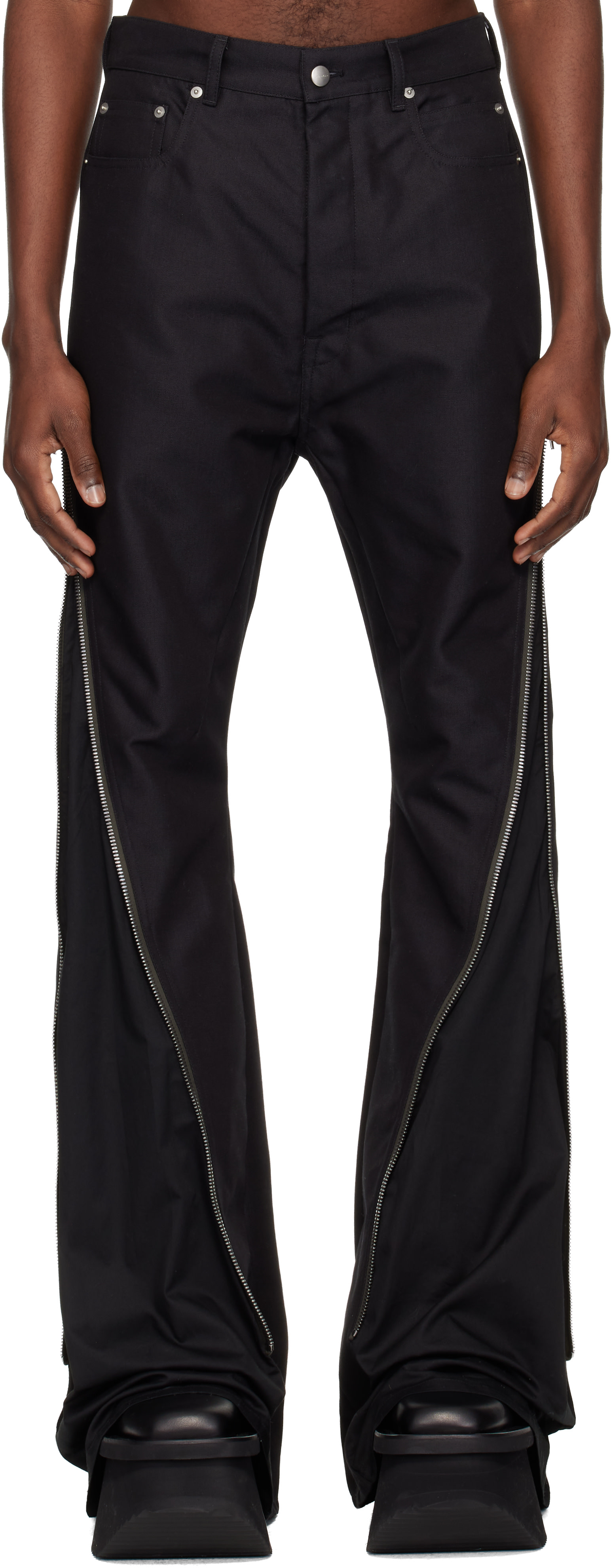 Rick Owens: Black Temple Bolan Banana Jeans | SSENSE