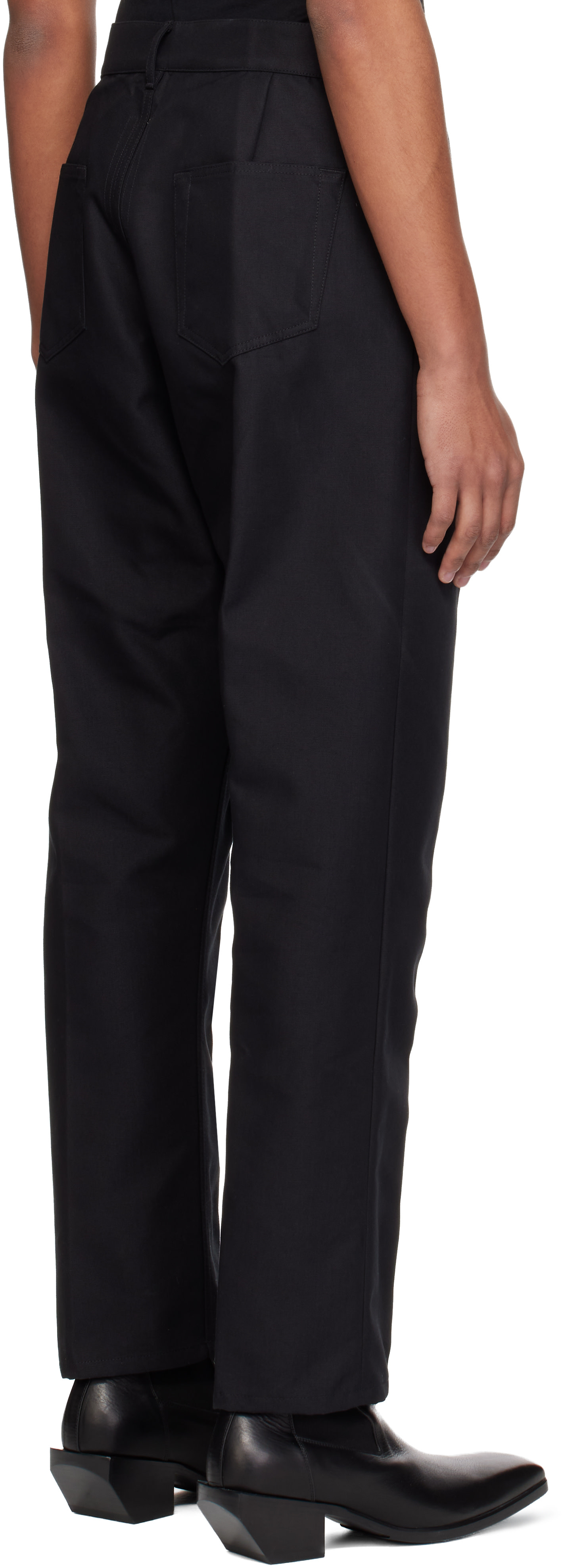 Rick Owens: Black Temple Joris Trousers | SSENSE
