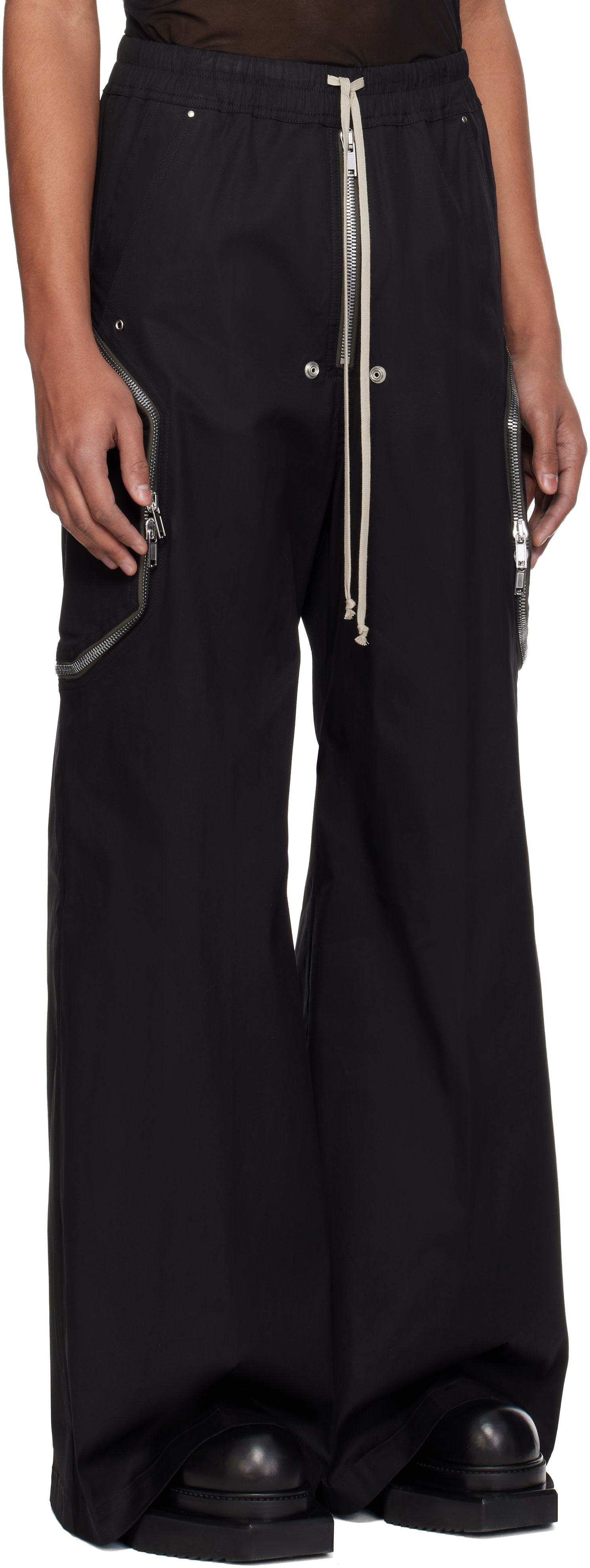 Rick Owens: Black Temple Heizer Belas Cargo Pants | SSENSE