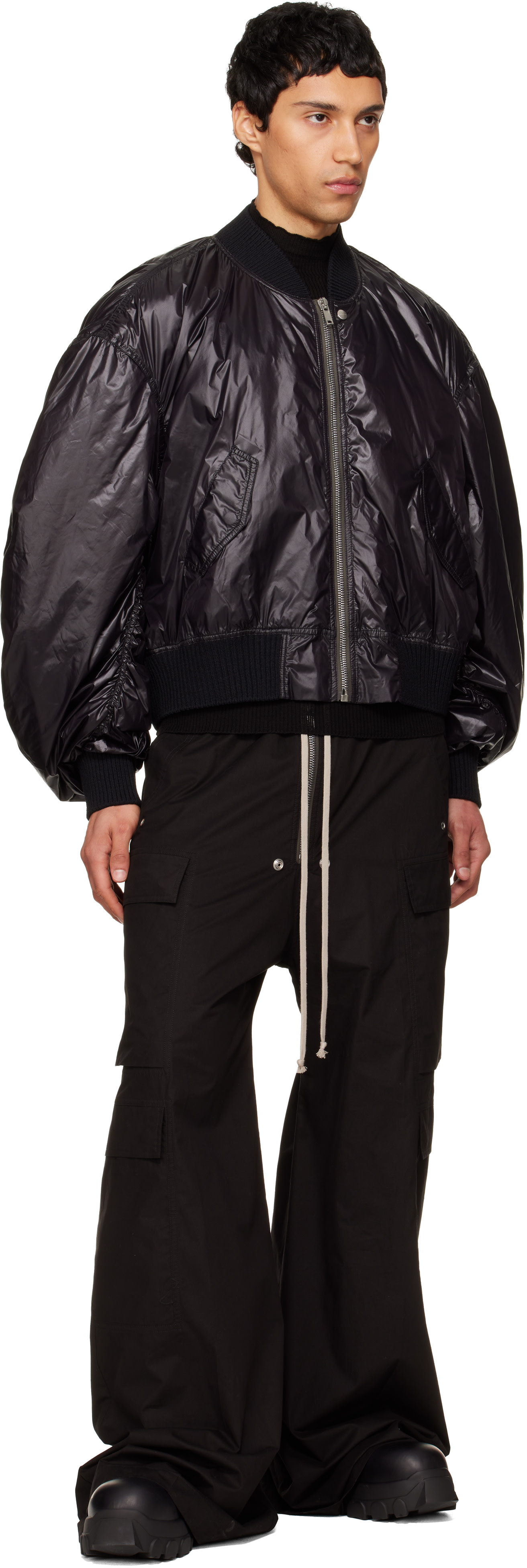 Rick Owens: Black Cargobelas Cargo Pants | SSENSE