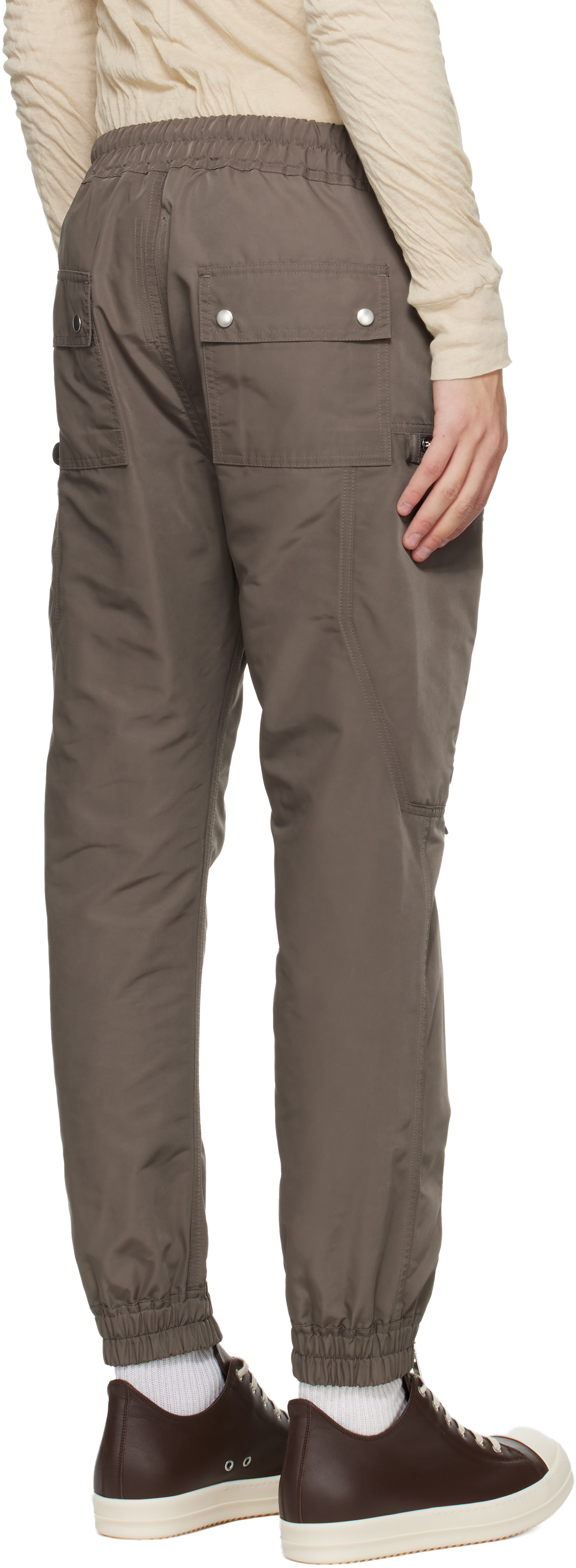 Rick Owens: Gray Temple Bauhaus Cargo Pants | SSENSE