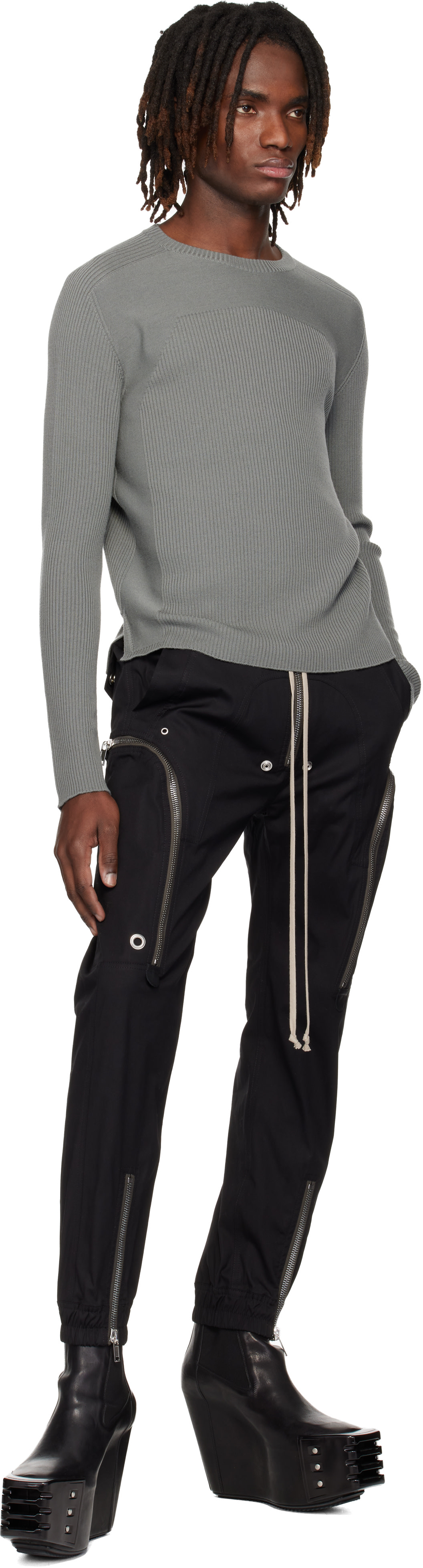 rick owens bauhaus cargo LBA ラムレザー Bauhaus leather cargo pants in black - Rick Owens | Mytheresa